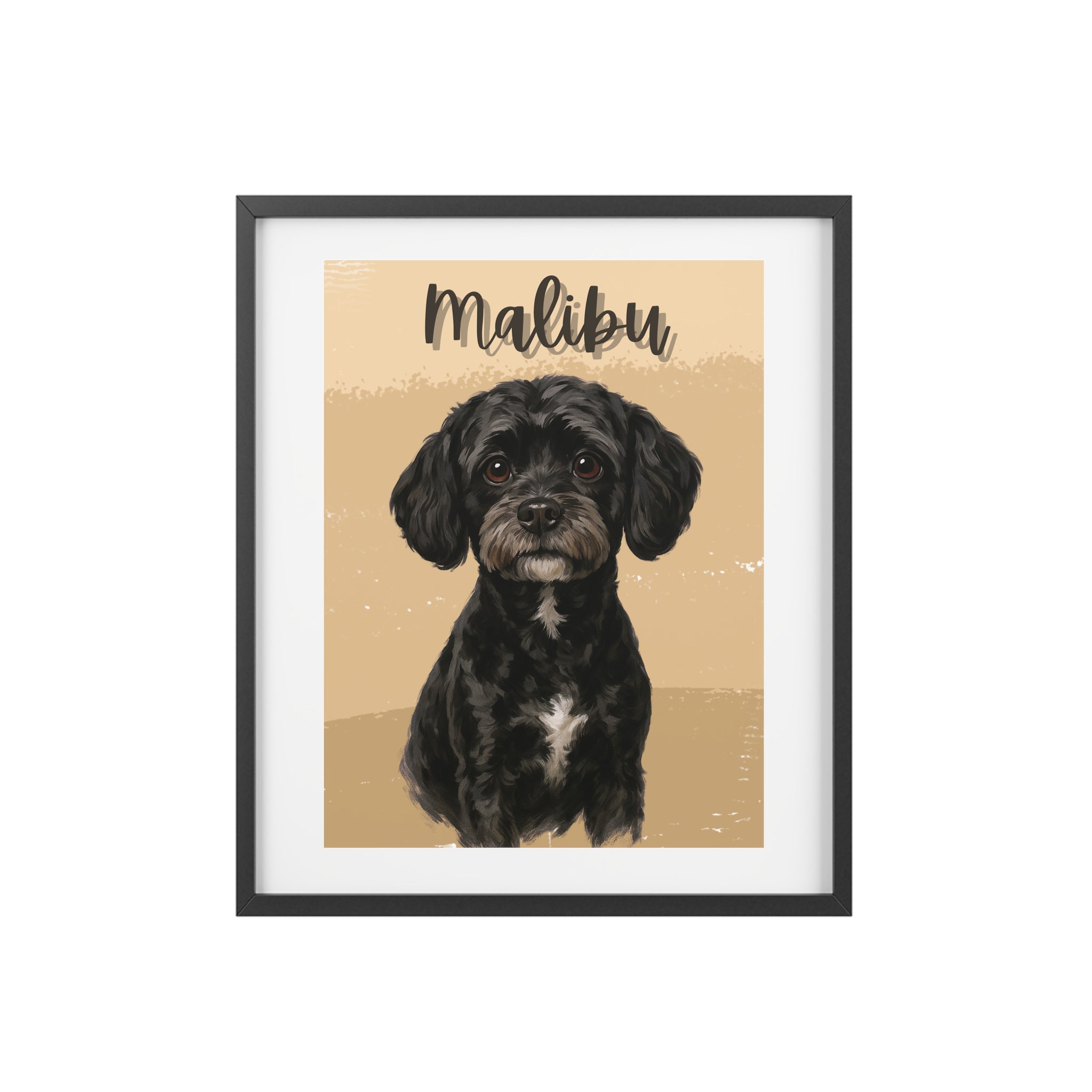(Charlie) Playful Dog Framed Poster