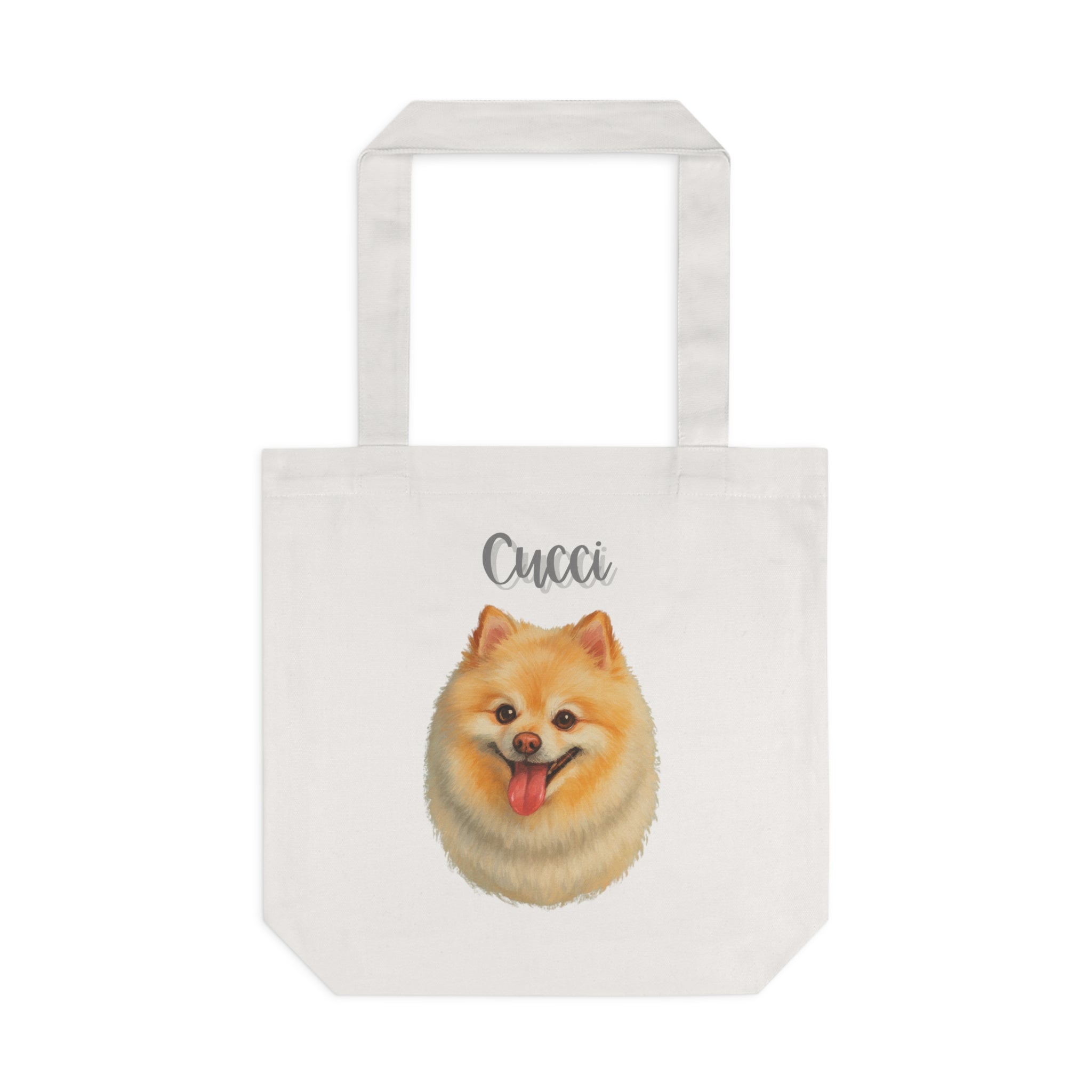 (Cucci) Personalized Dog Lover Tote Bag
