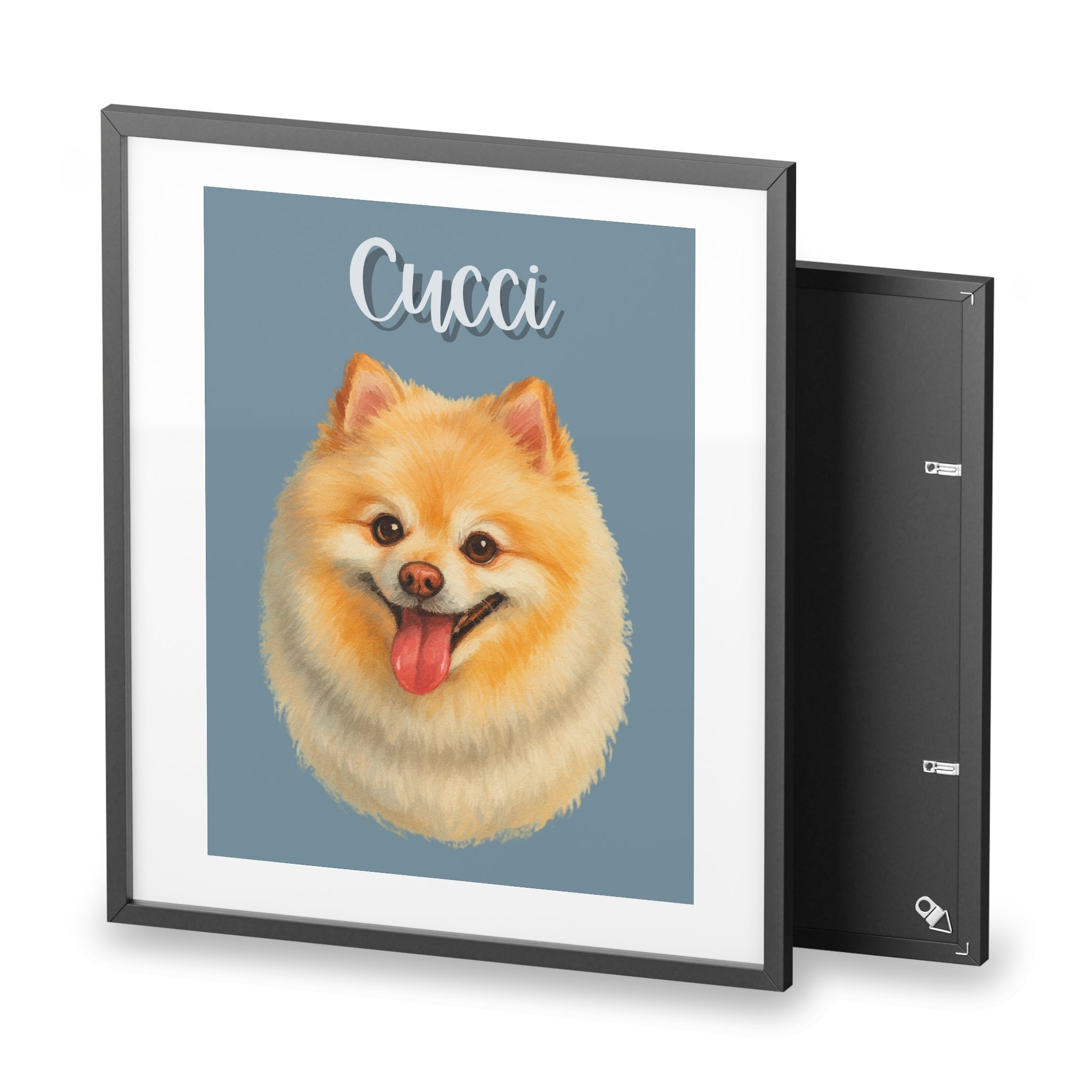 (Cucci) Playful Dog Framed Poster