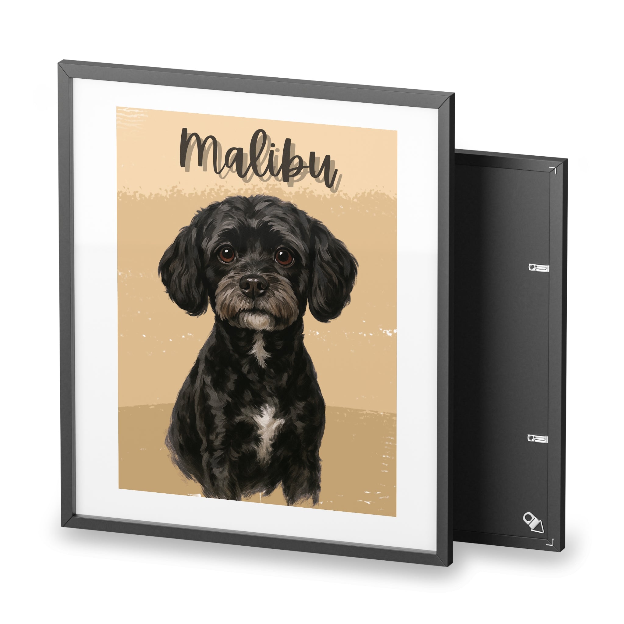 (Charlie) Playful Dog Framed Poster