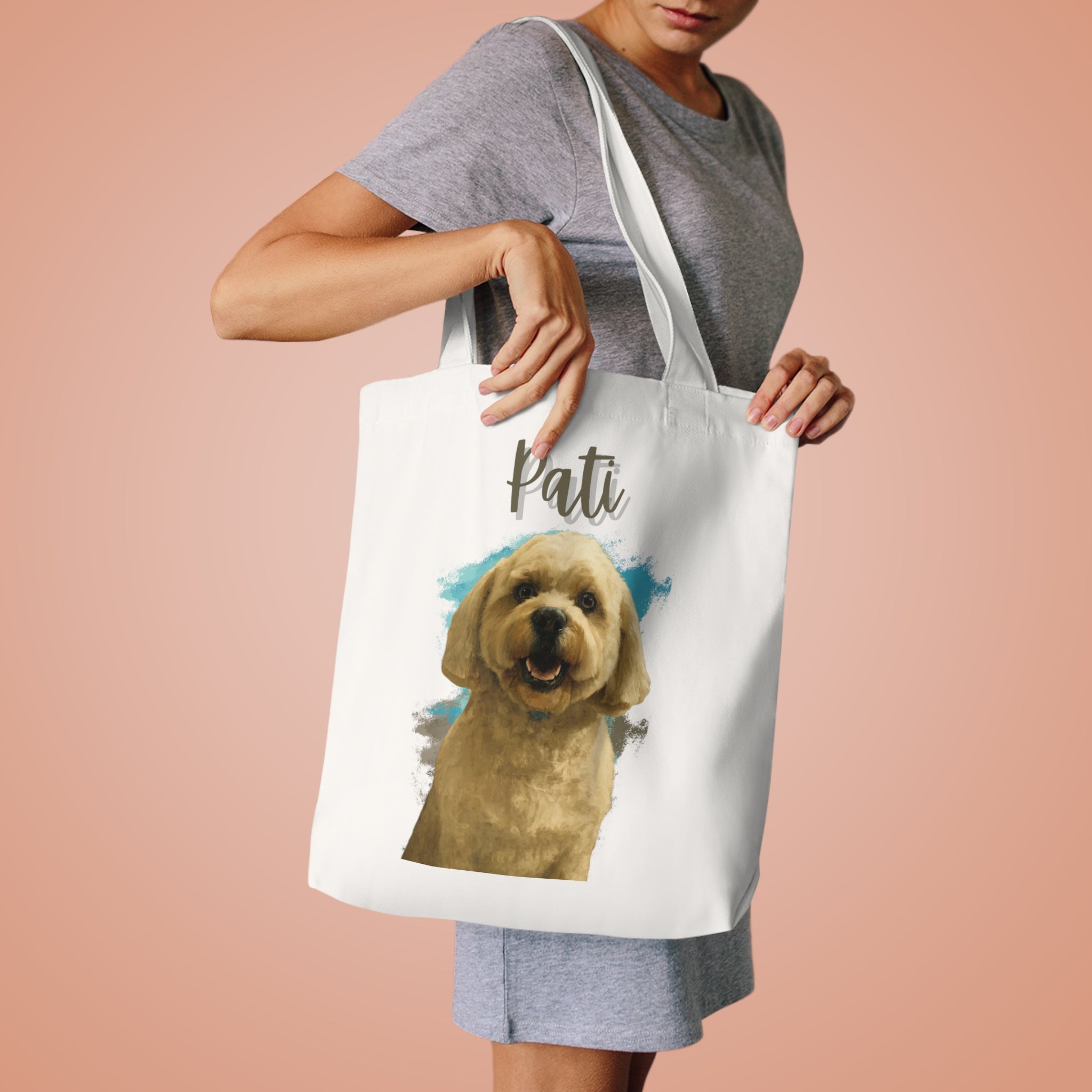 (Pati) Personalized Dog Lover Tote Bag