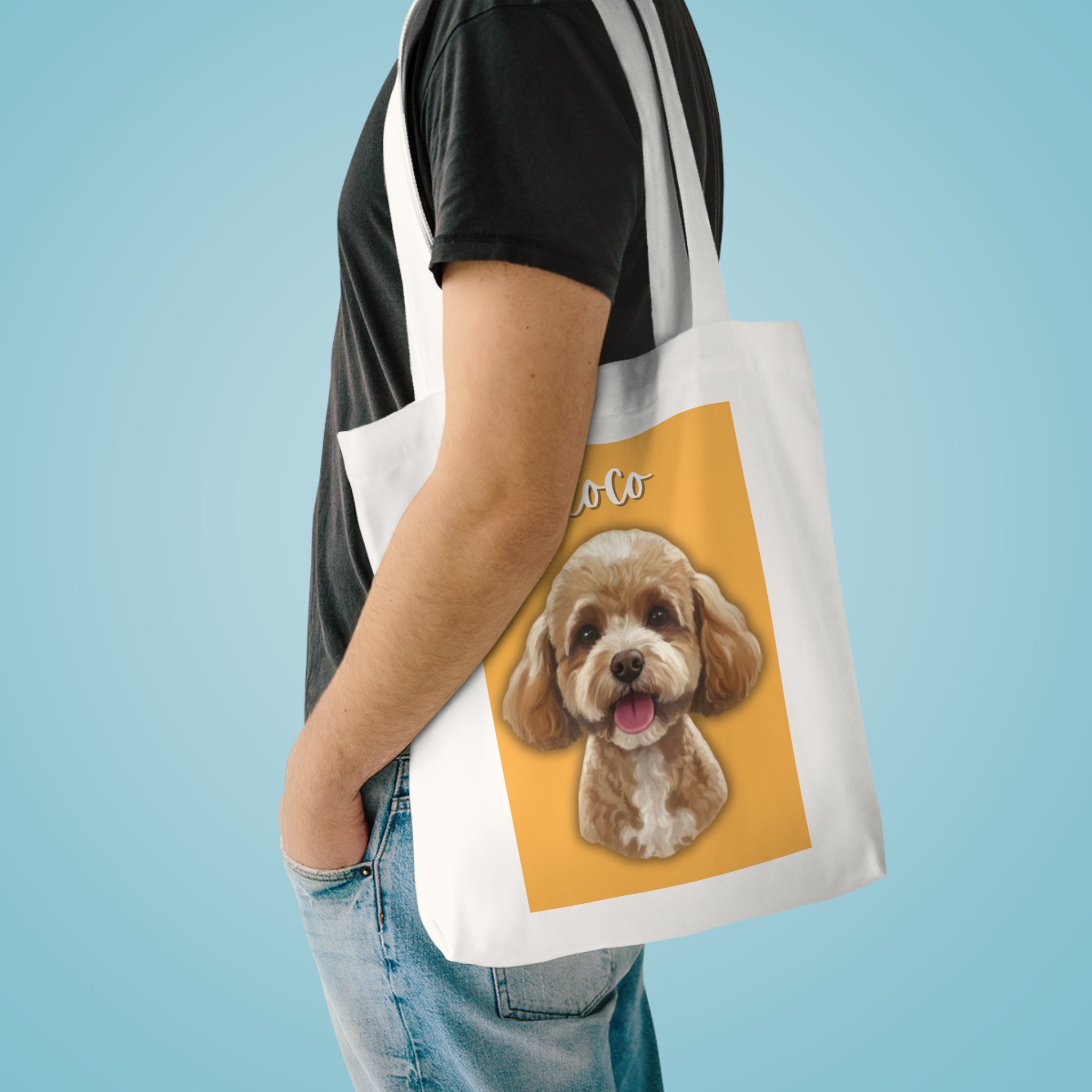 (Coco) Personalized Dog Lover Tote Bag