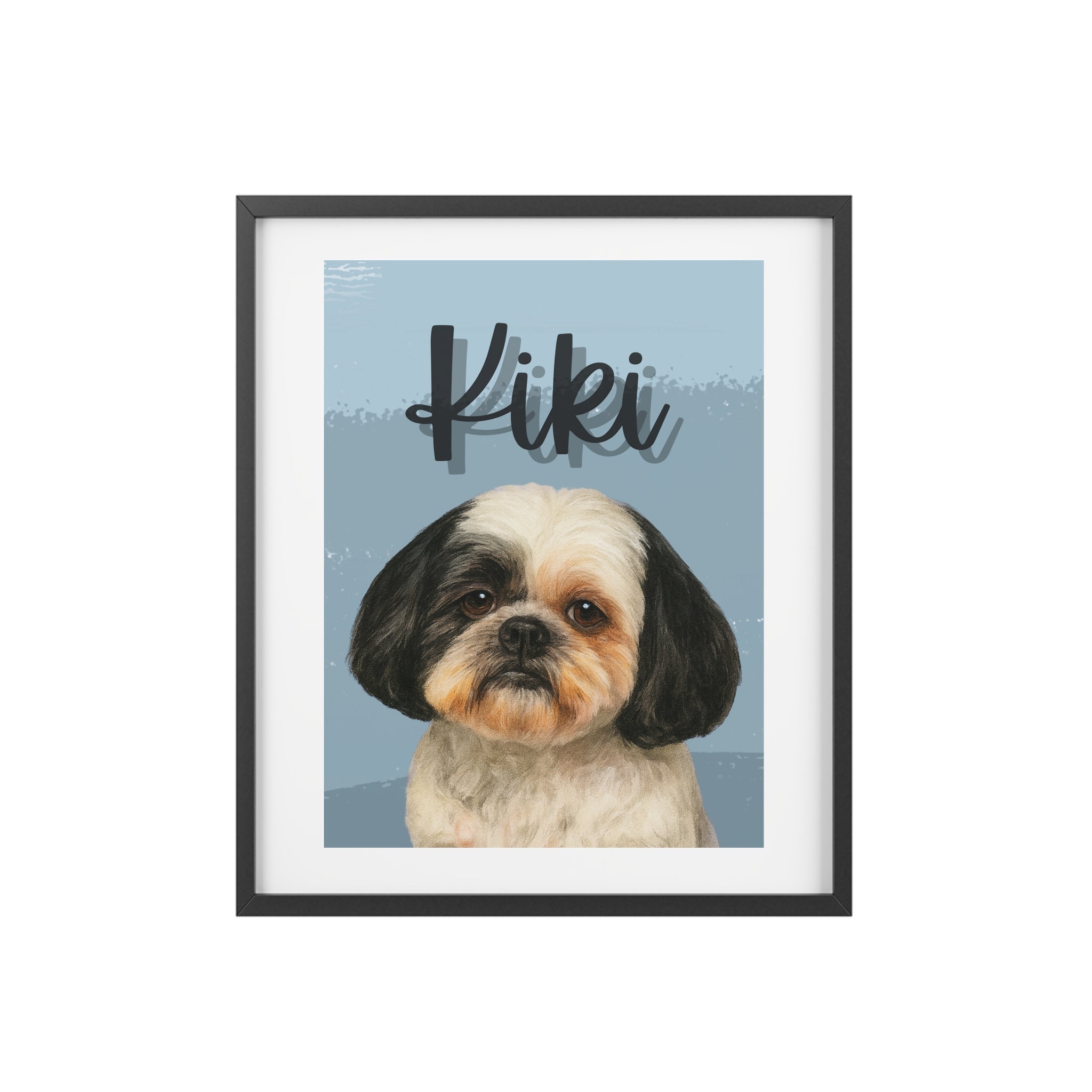 (Kiki) Playful Dog Framed Poster