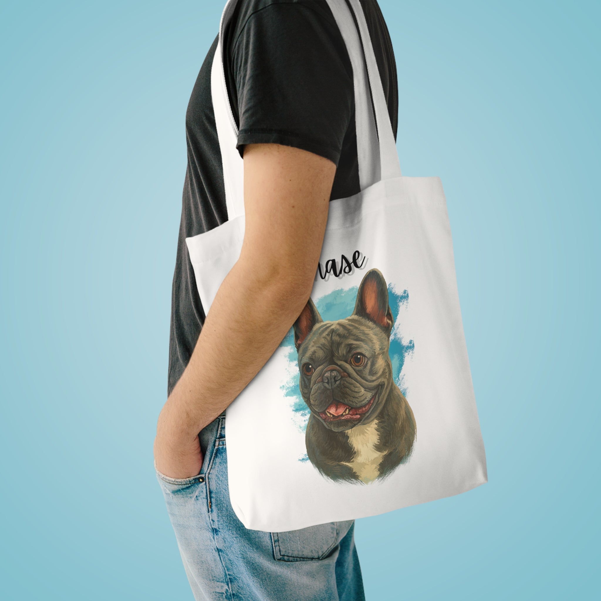 (Chase) Personalized Dog Lover Tote Bag