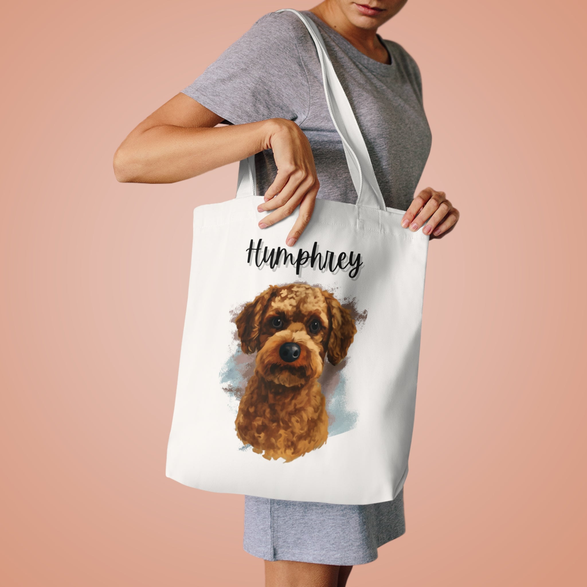 (Humphrey) Personalized Dog Lover Tote Bag