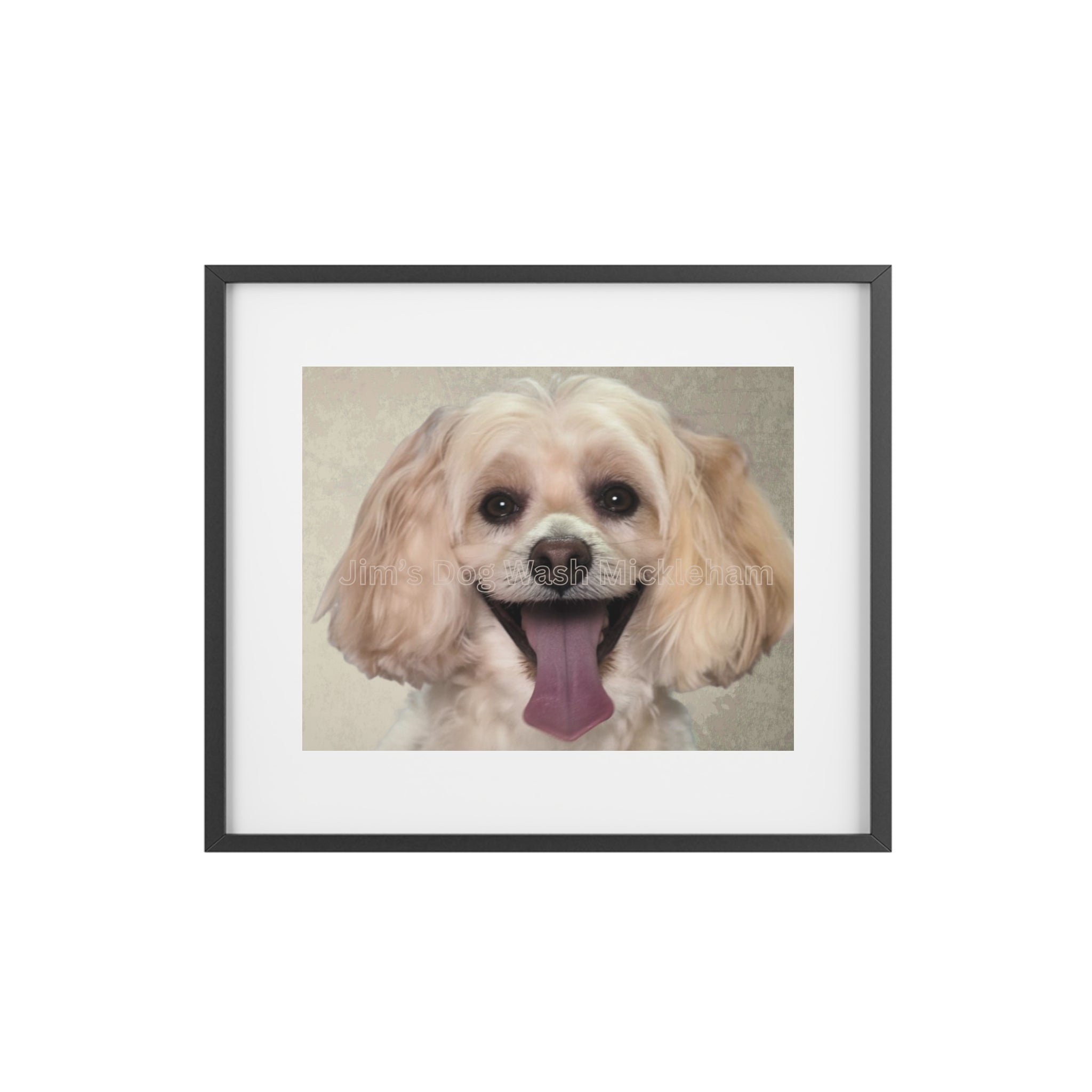 Playful Dog Framed Poster, Wall Art for Pet Lovers, Home Decor, Gift for Dog Owners, Cute Animal Print, Personalized Pet Art