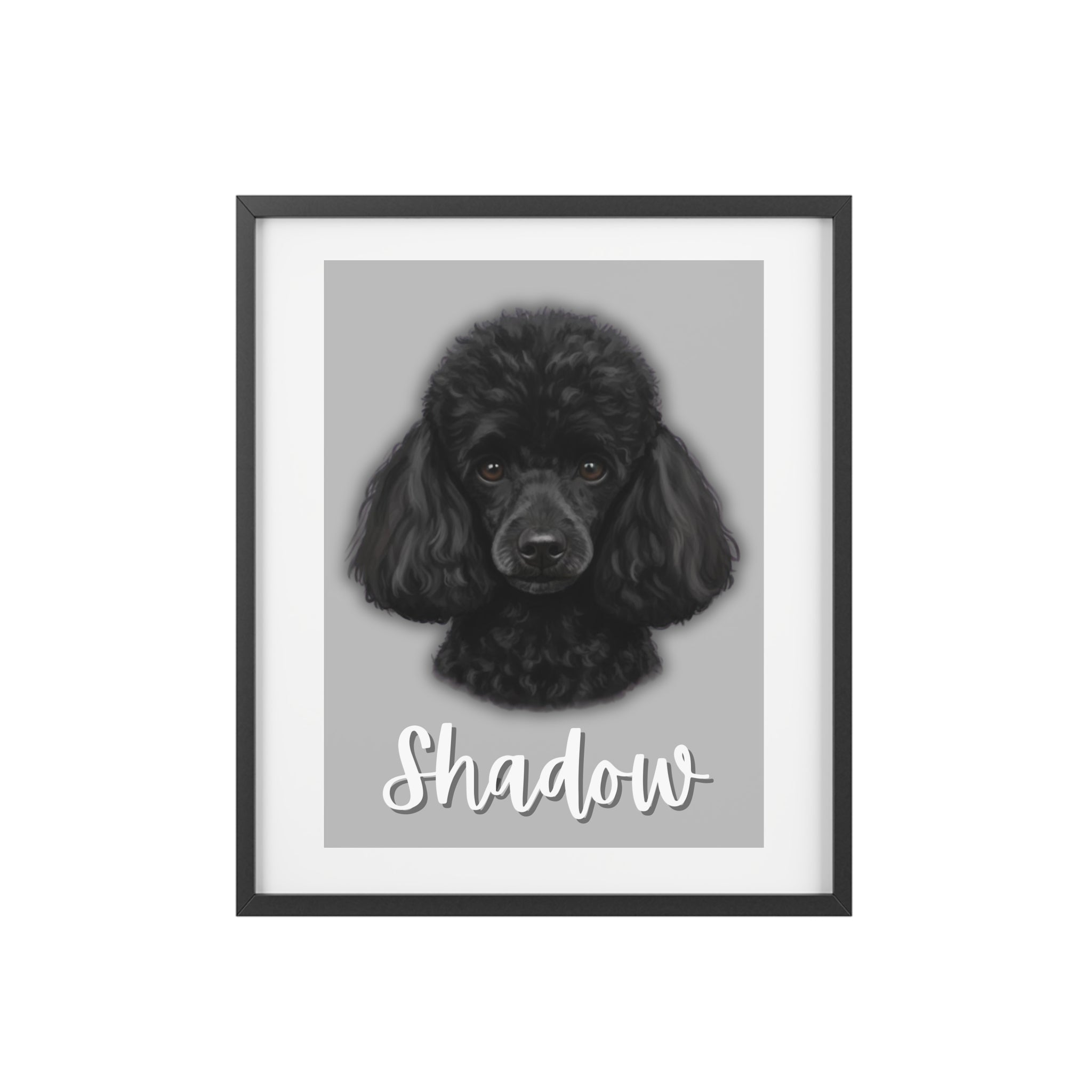 (Shadow) Playful Dog Framed Poster