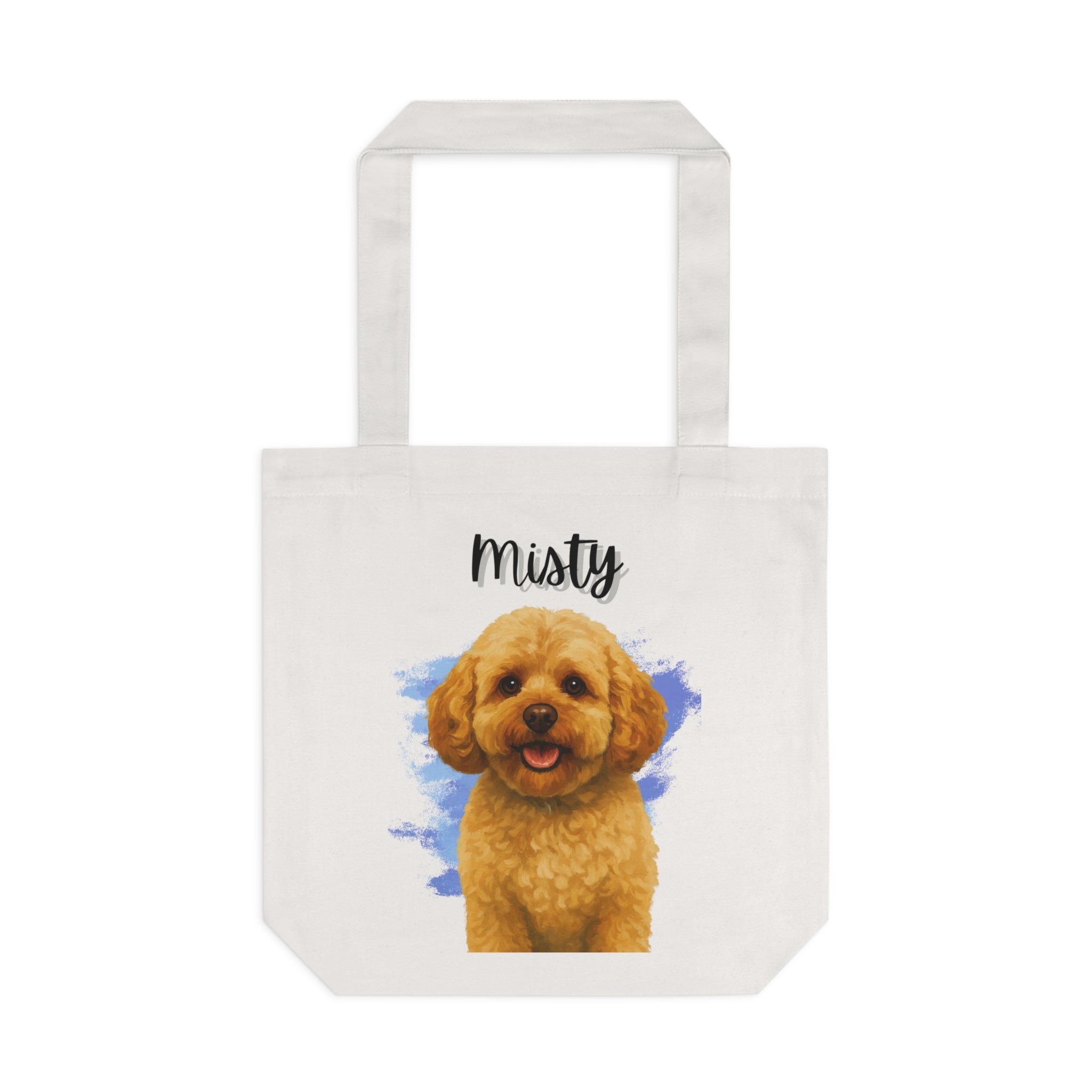 (Misty) Personalized Dog Lover Tote Bag