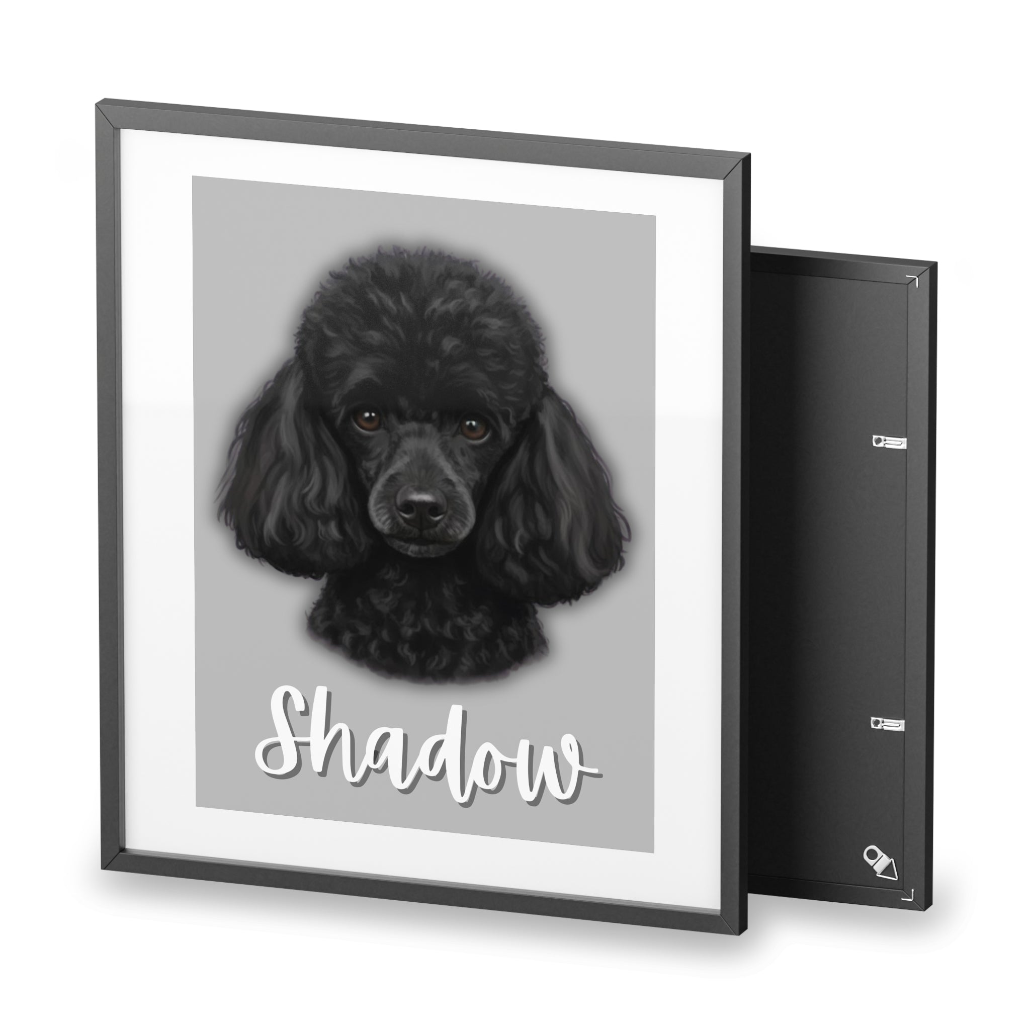 (Shadow) Playful Dog Framed Poster