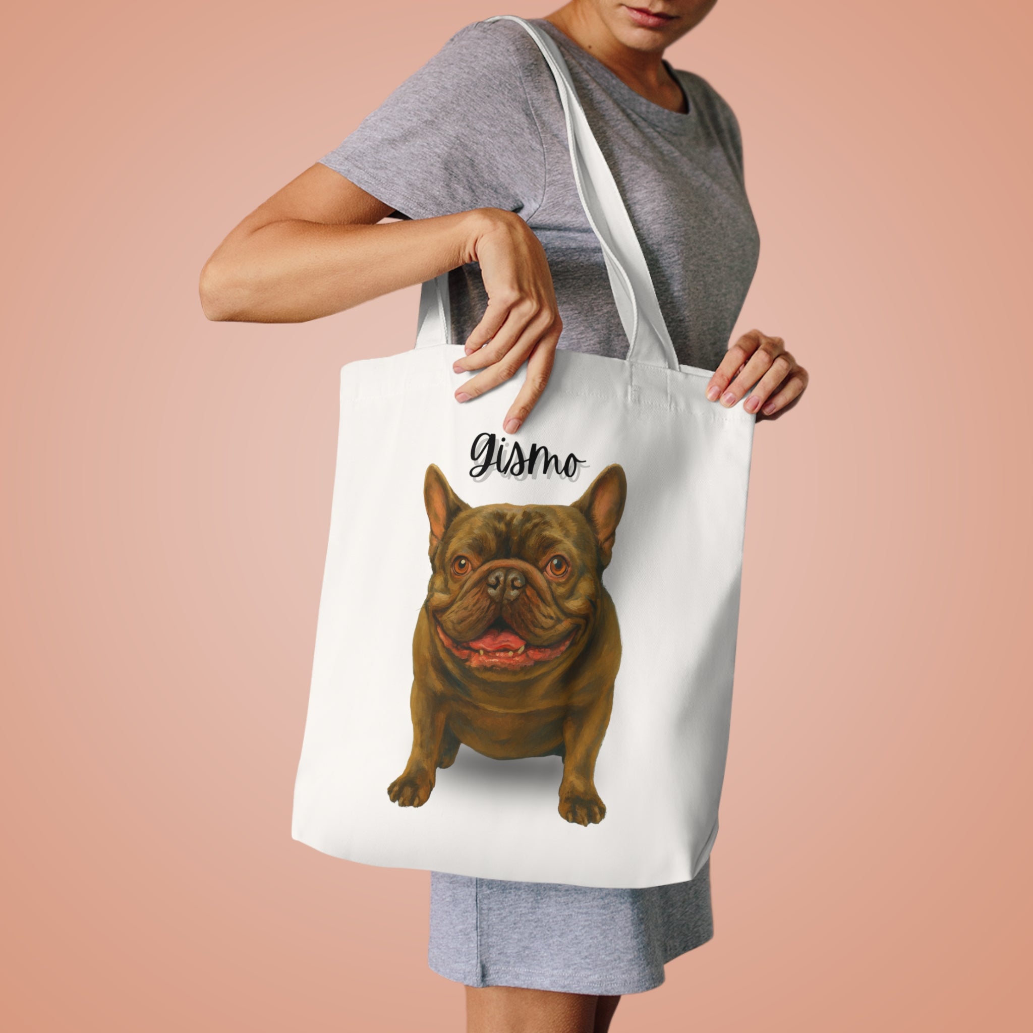(Gizmo) Personalized Dog Lover Tote Bag