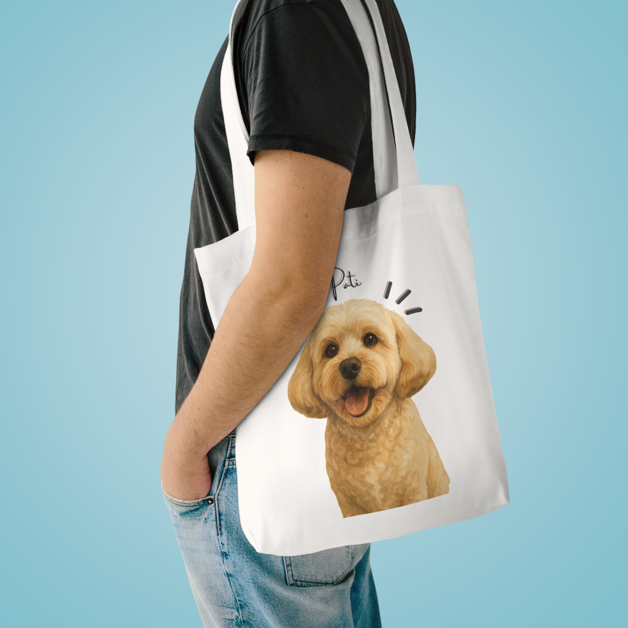 (Pati) Personalized Dog Lover Tote Bag