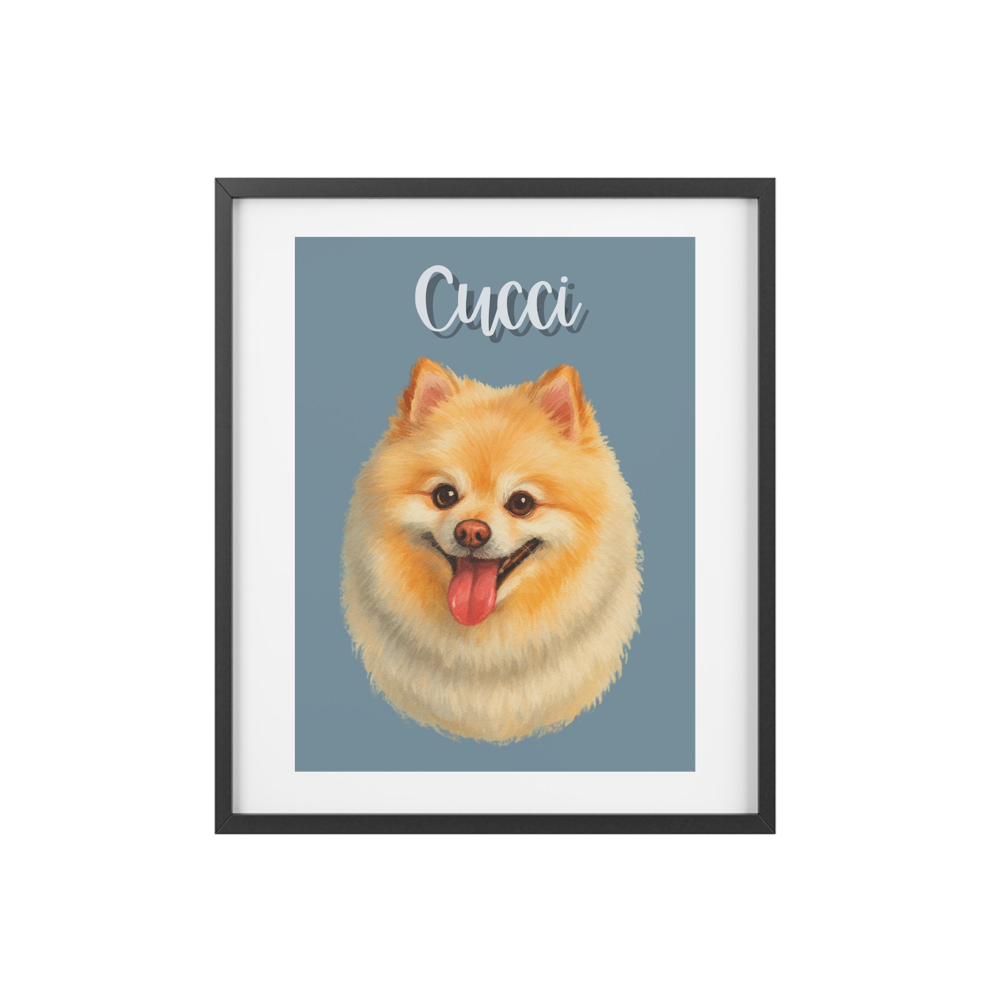 (Cucci) Playful Dog Framed Poster