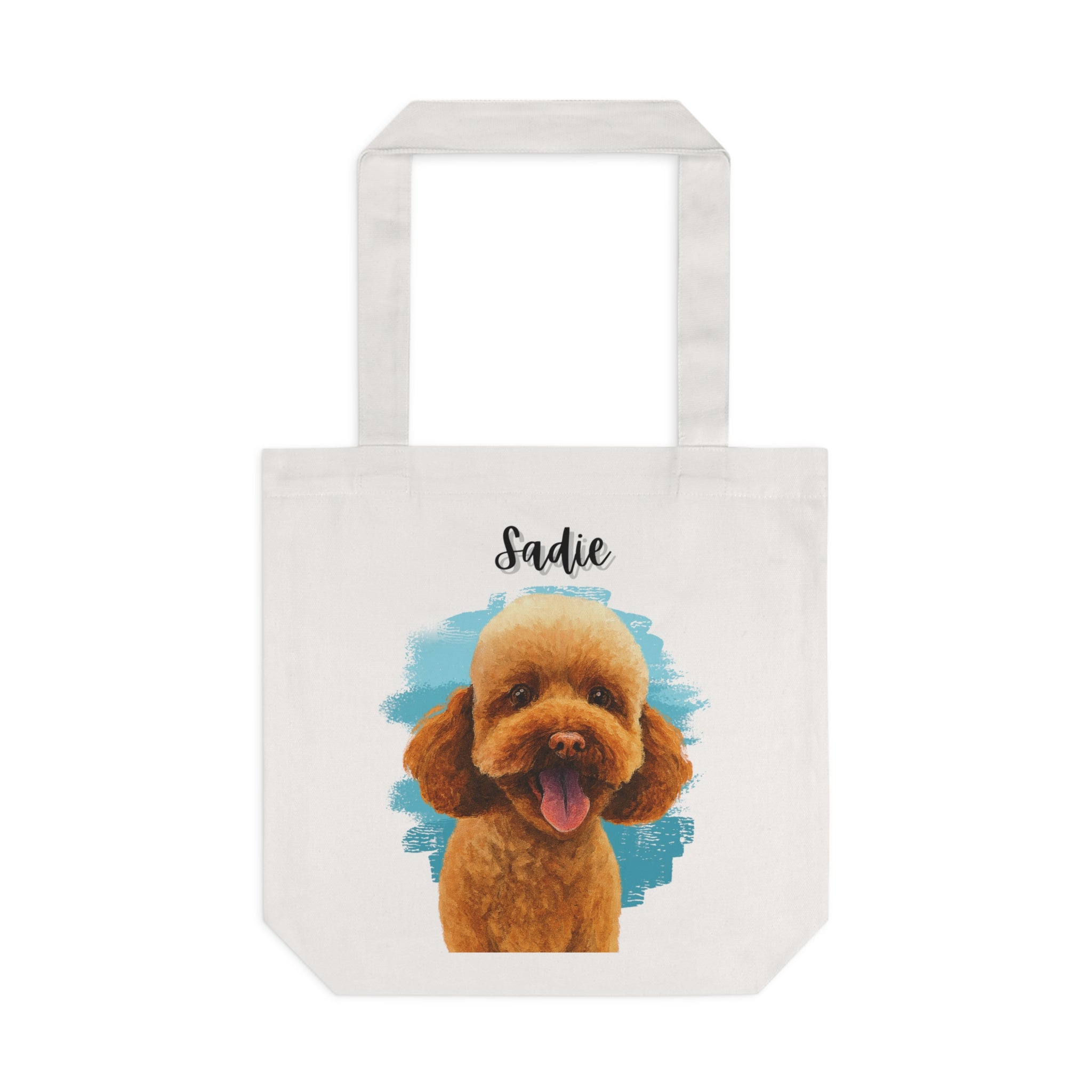 (Sadie) Personalized Dog Lover Tote Bag