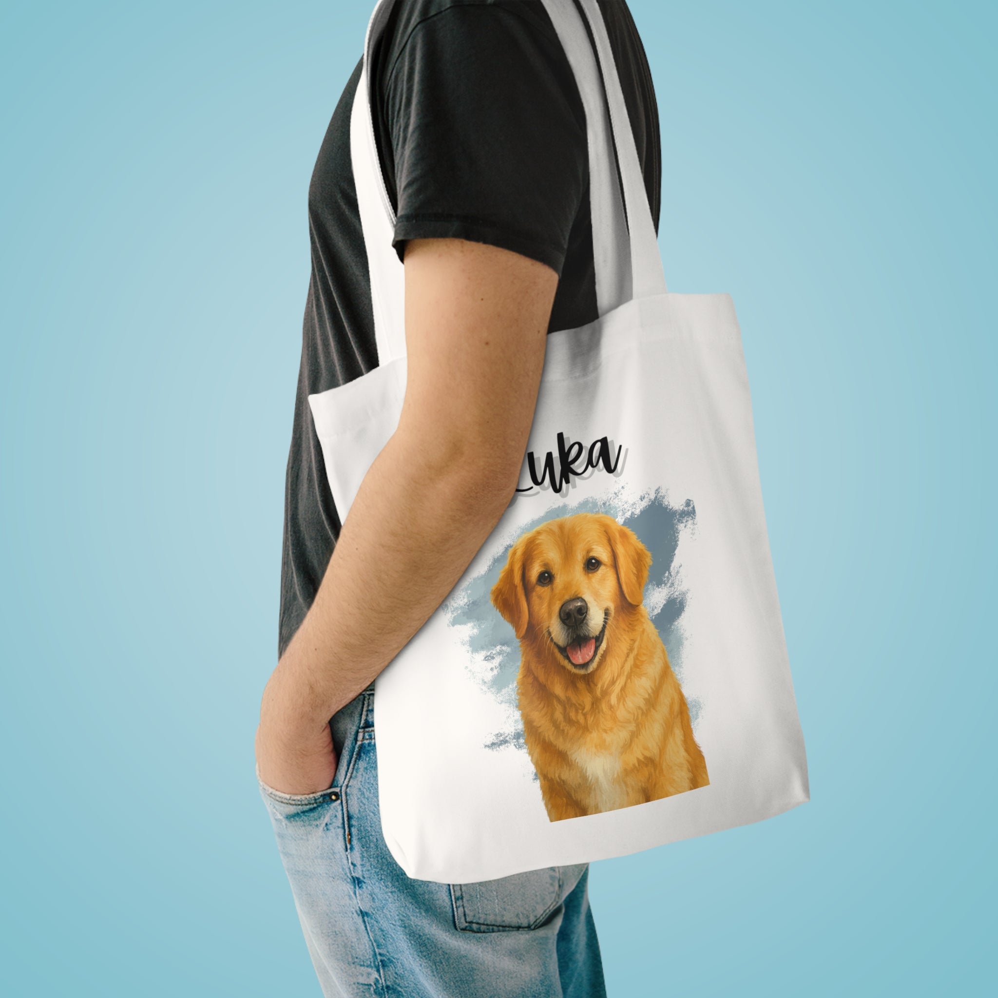 (Luka) Personalized Dog Lover Tote Bag