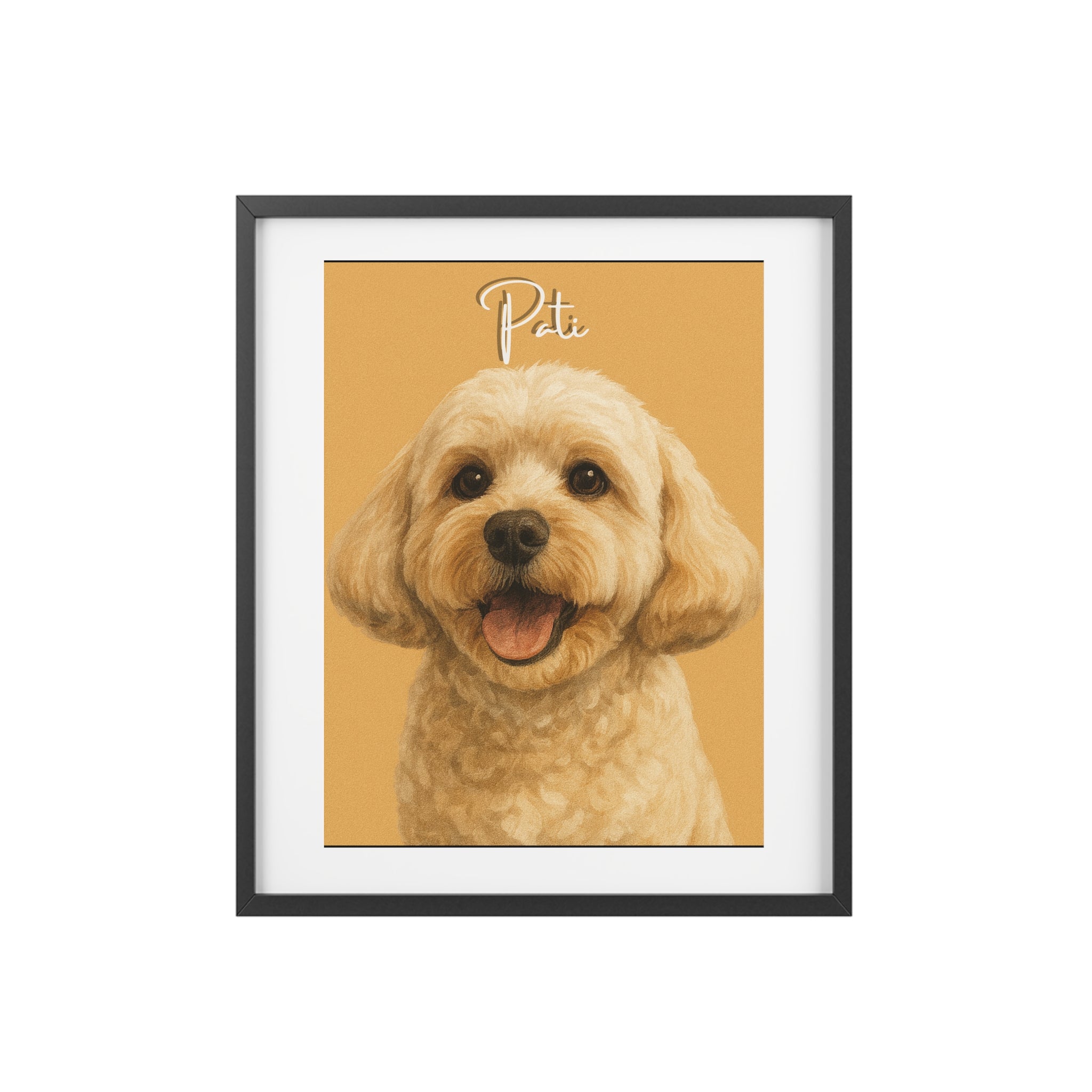 (Pati) Playful Dog Framed Poster