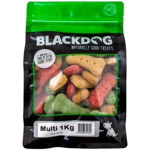 Blackdog Multi Flavour Biscuit 1kg x 10pk - doggiebox Australia