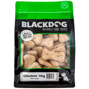 Blackdog Chicken Biscuits 1kg x 10pk - doggiebox Australia