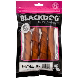 Blackdog Pork Twist - doggiebox Australia