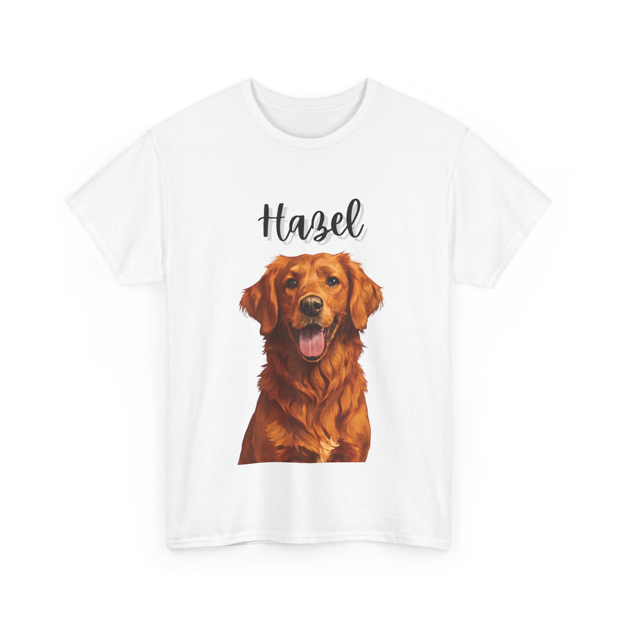 (Hazel) Whimsical Dog Portrait Tee Shirt
