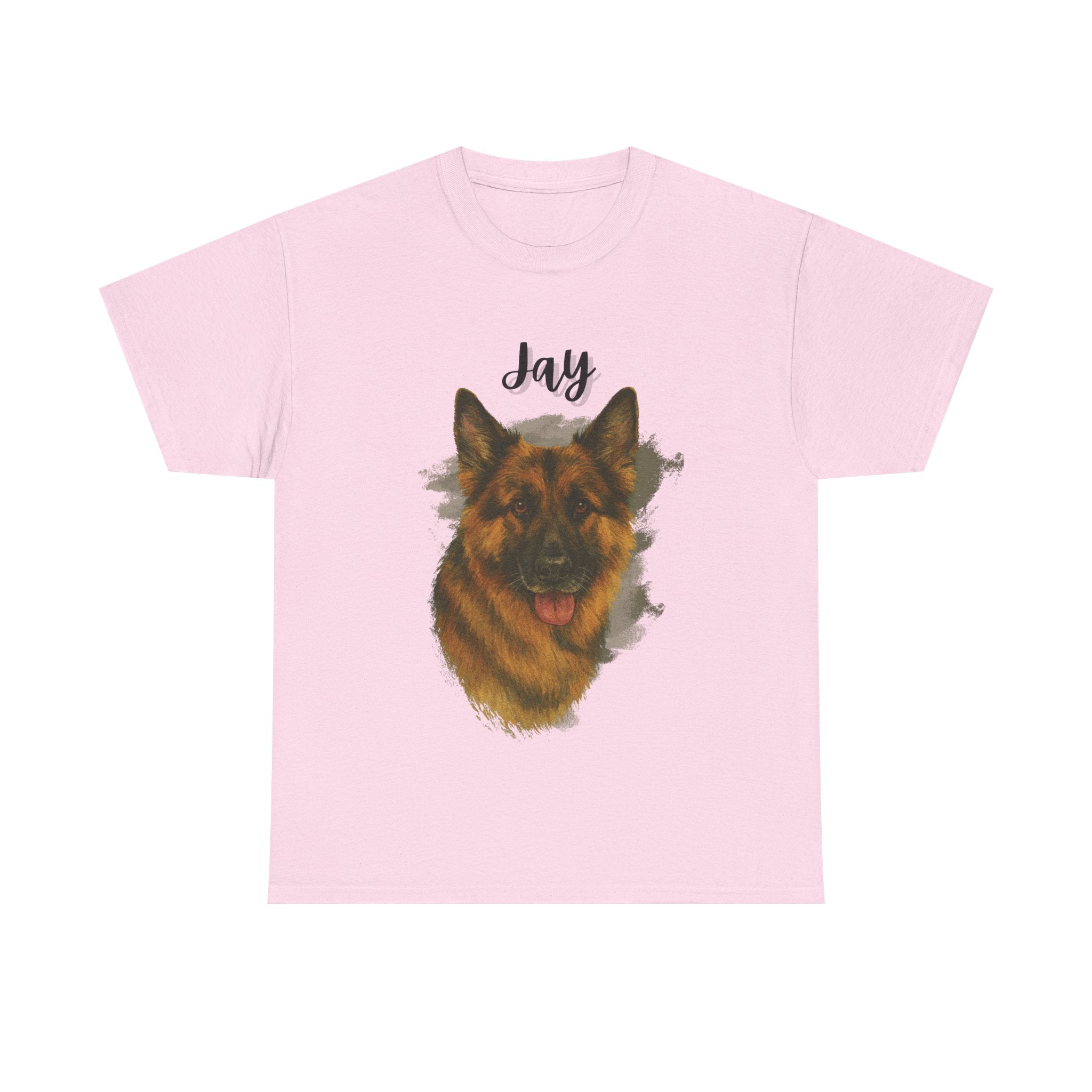 (Jay) Whimsical Dog Portrait Tee Shirt