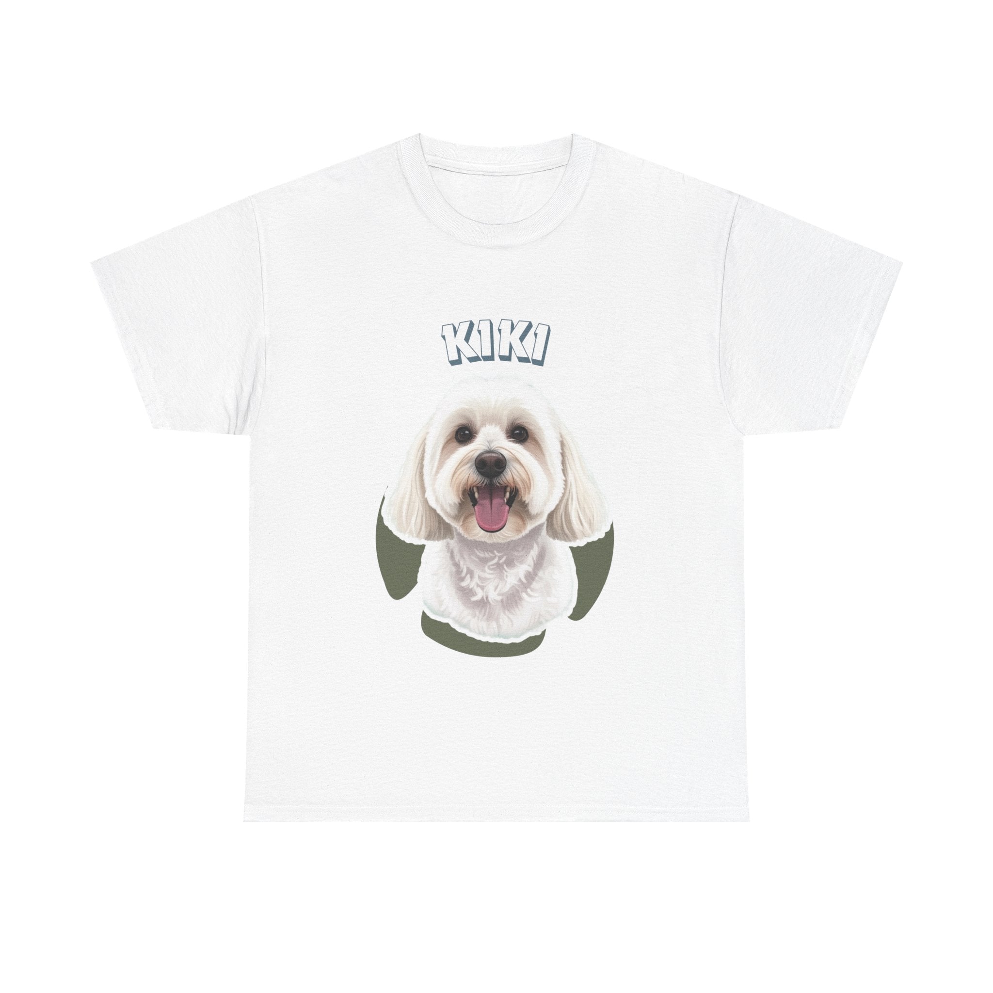 (Kiki) Whimsical Dog Portrait Tee Shirt