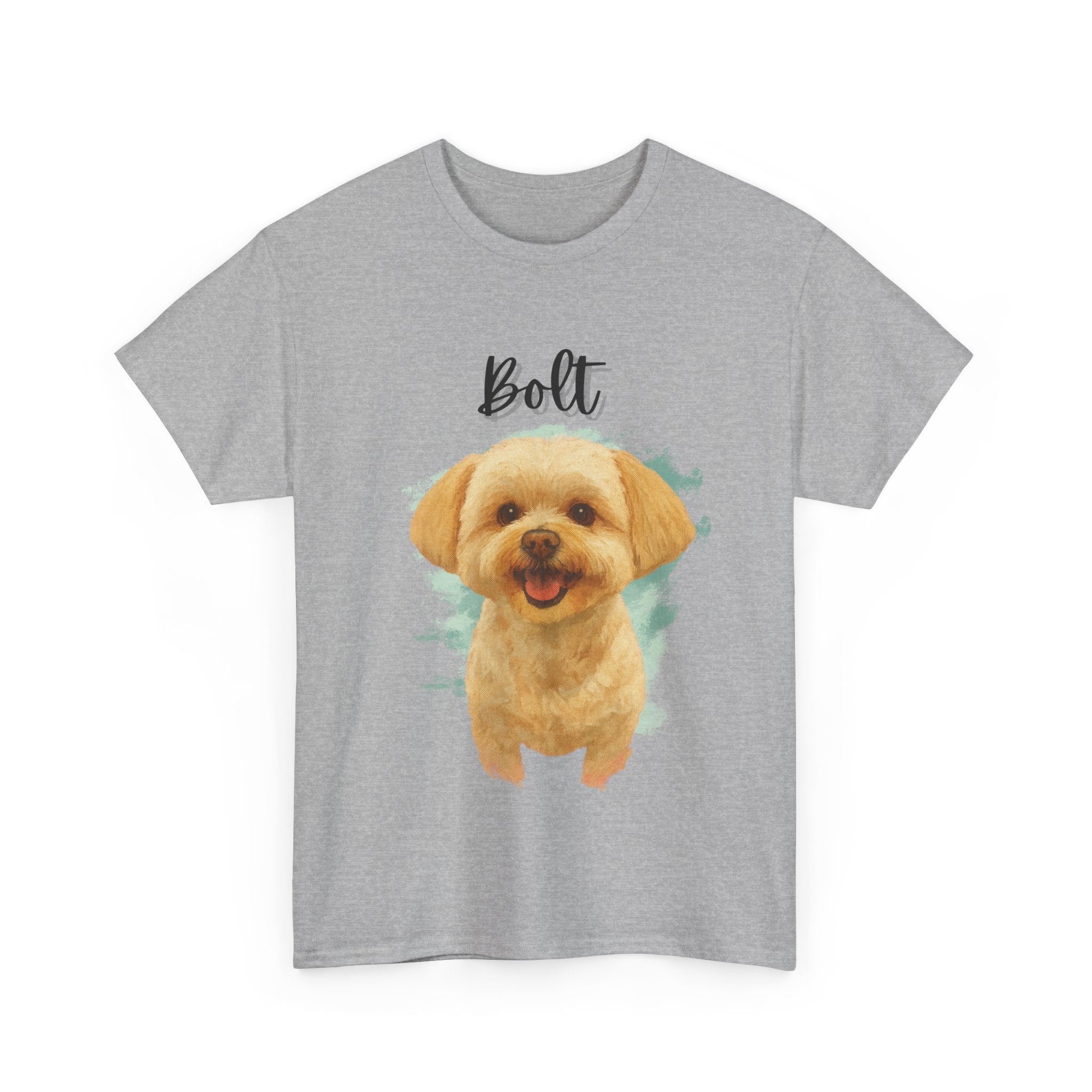 (Bolt) Whimsical Dog Portrait Tee Shirt