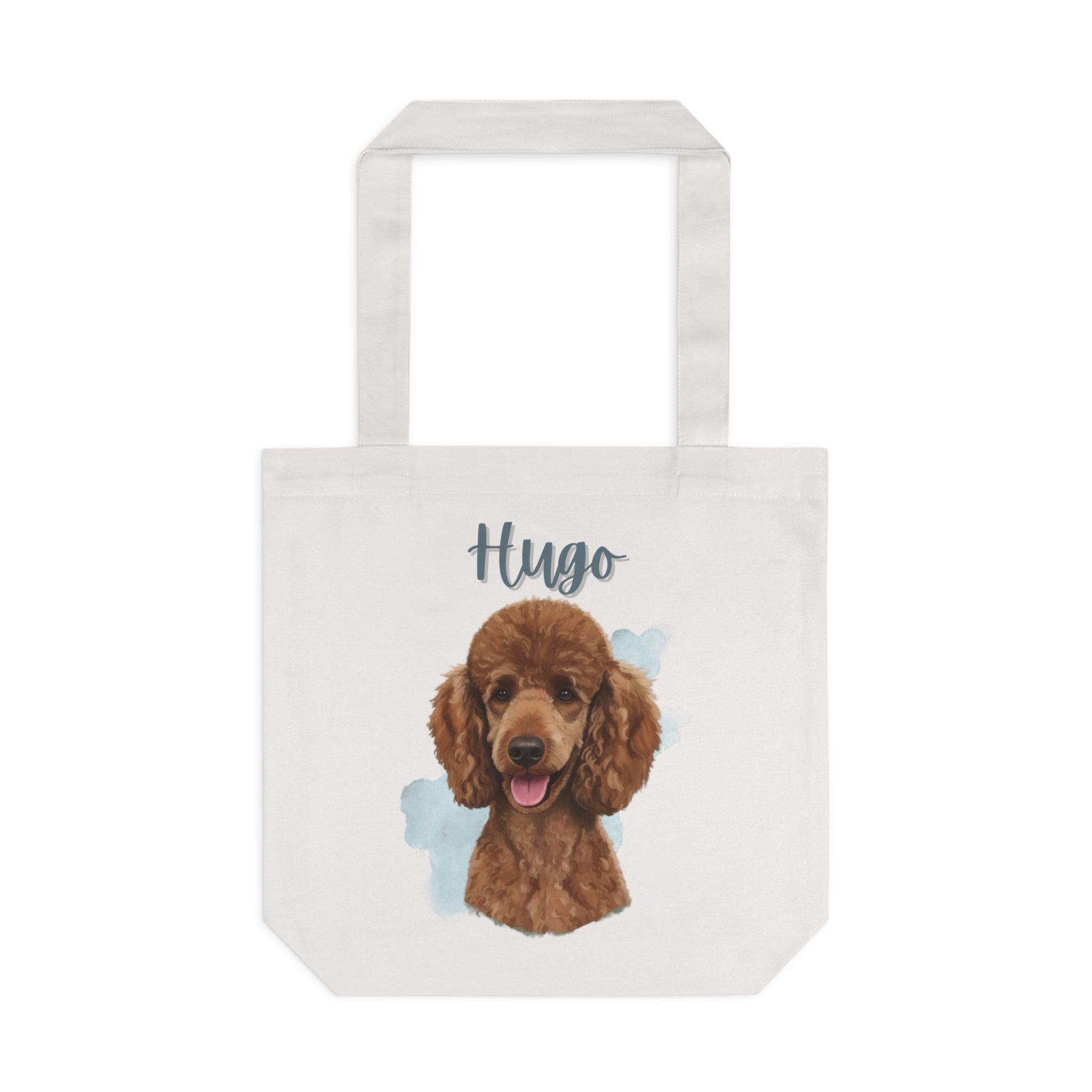 (Hugo) Personalized Dog Lover Tote Bag