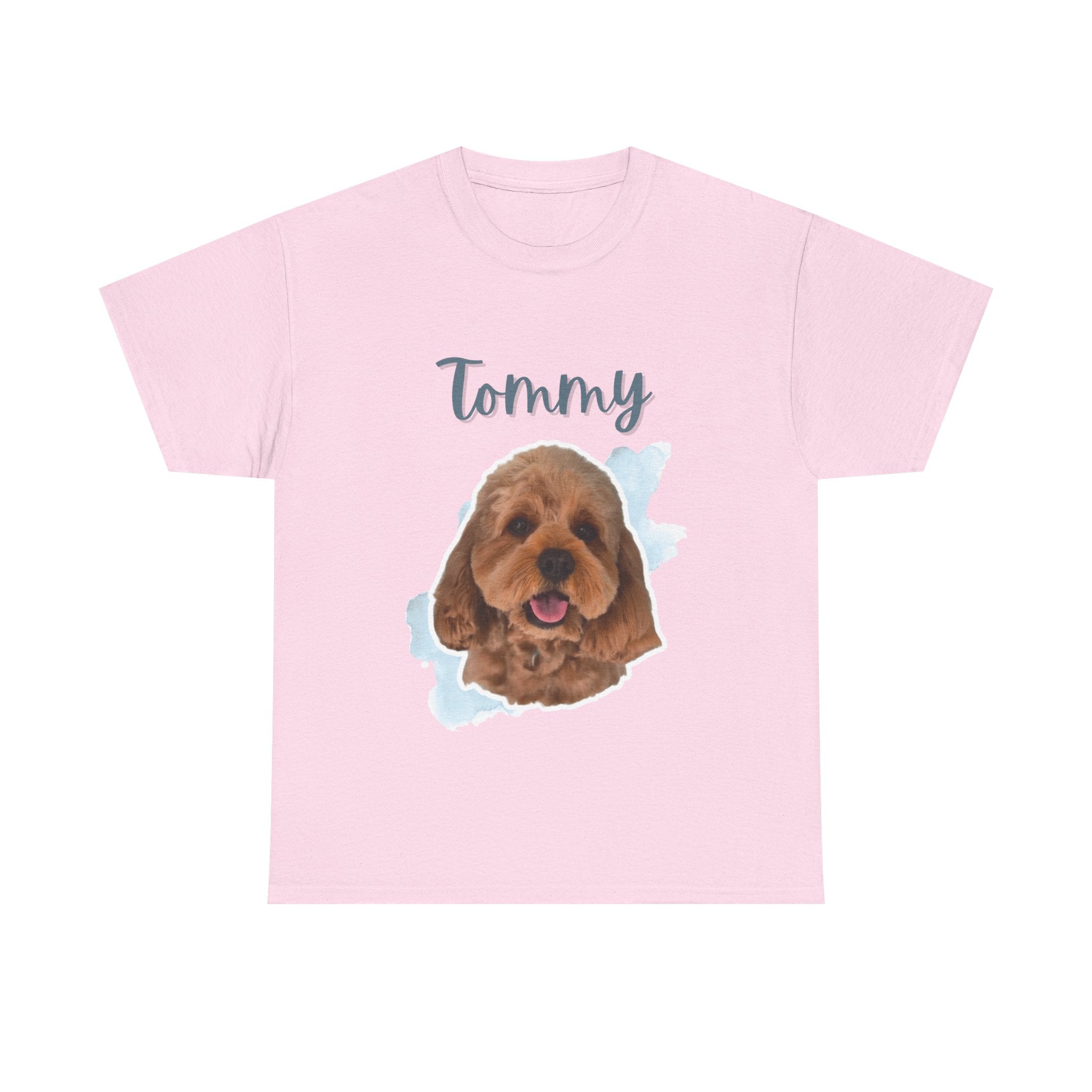(Tommy) Whimsical Dog Portrait Tee Shirt