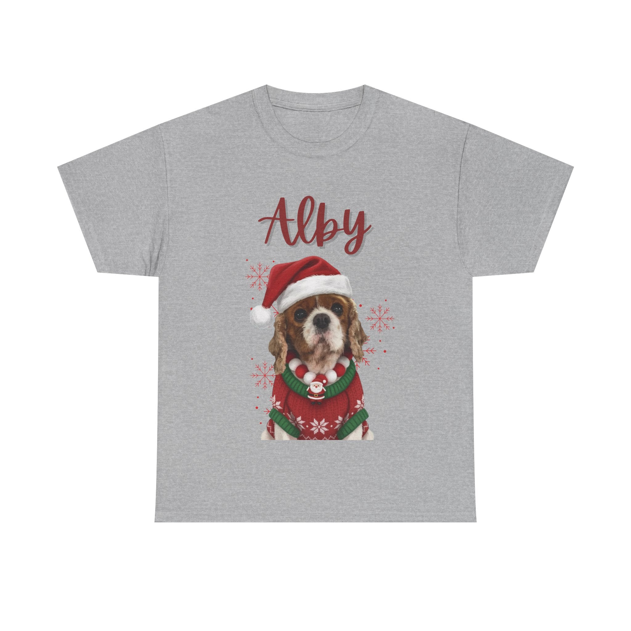 (Alby) Whimsical Dog Portrait Tee Shirt