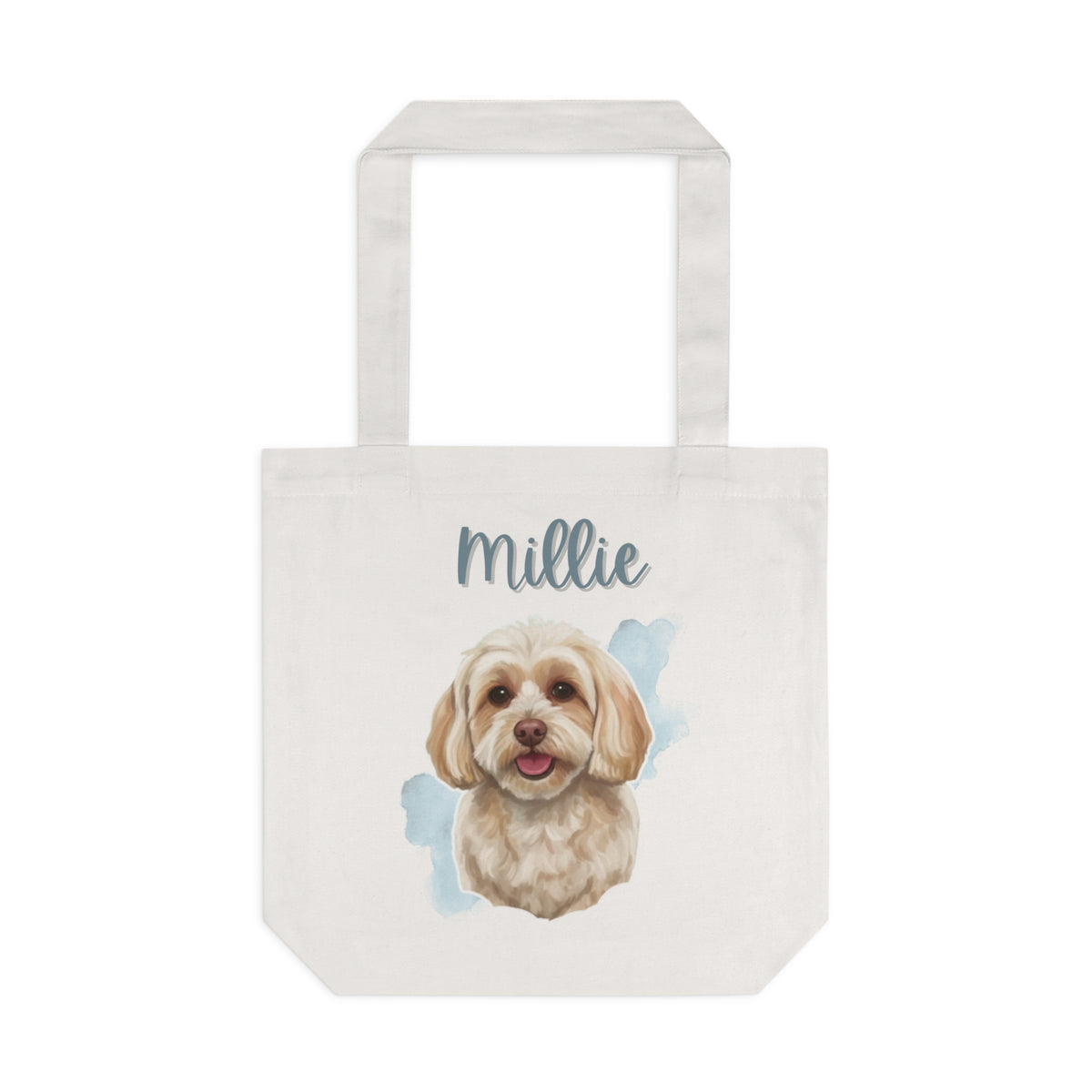 (Millie) Personalized Dog Lover Tote Bag
