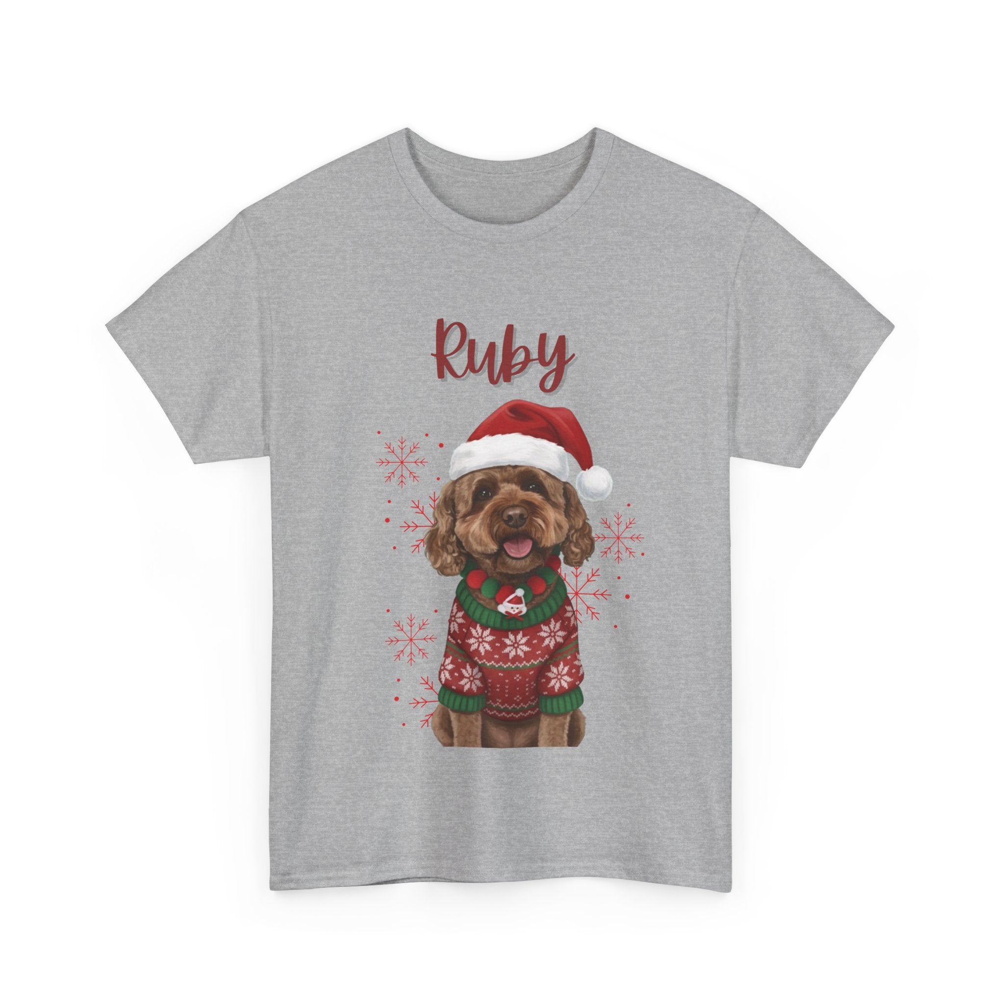(Ruby) Whimsical Dog Portrait Tee Shirt