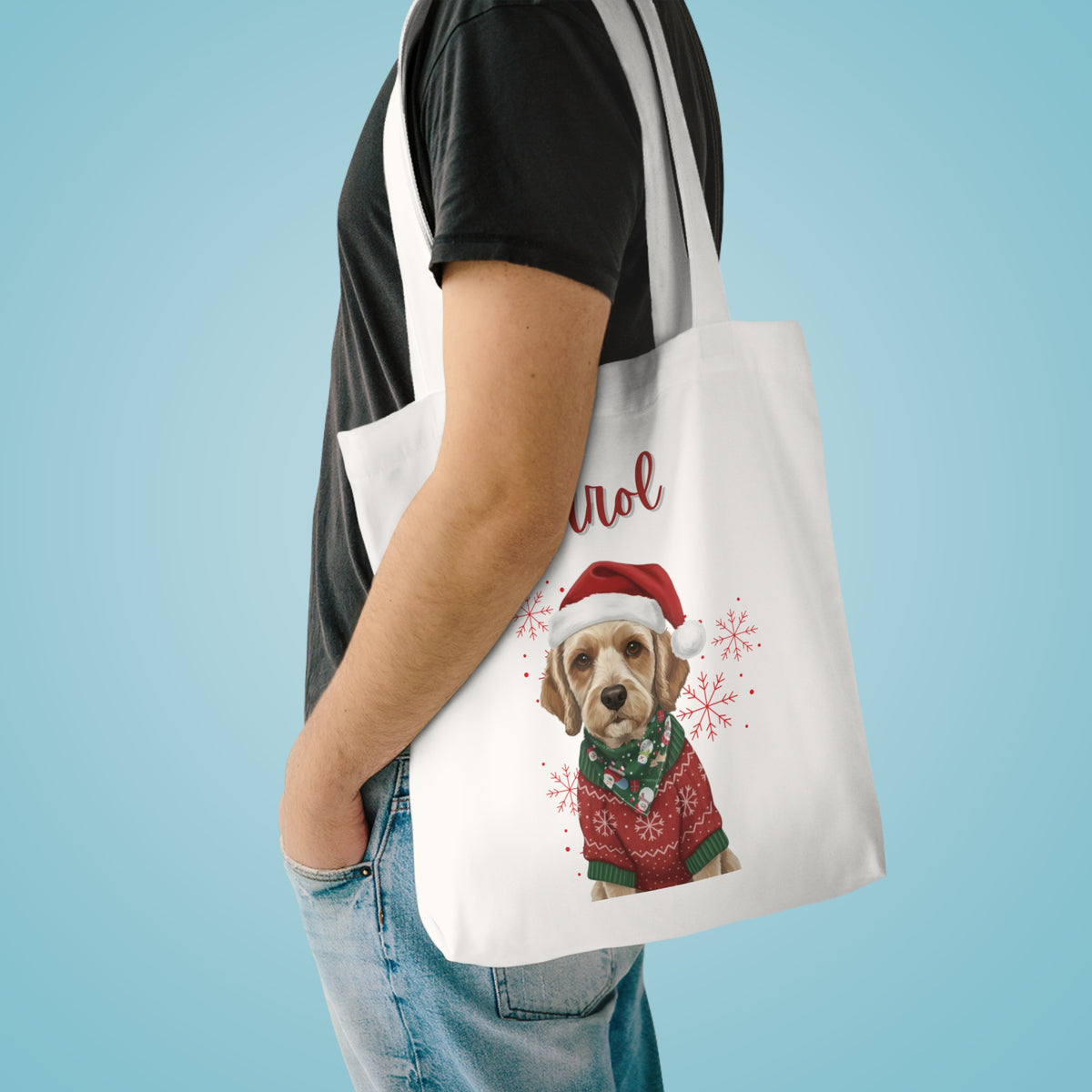(Errol) Personalized Dog Lover Tote Bag