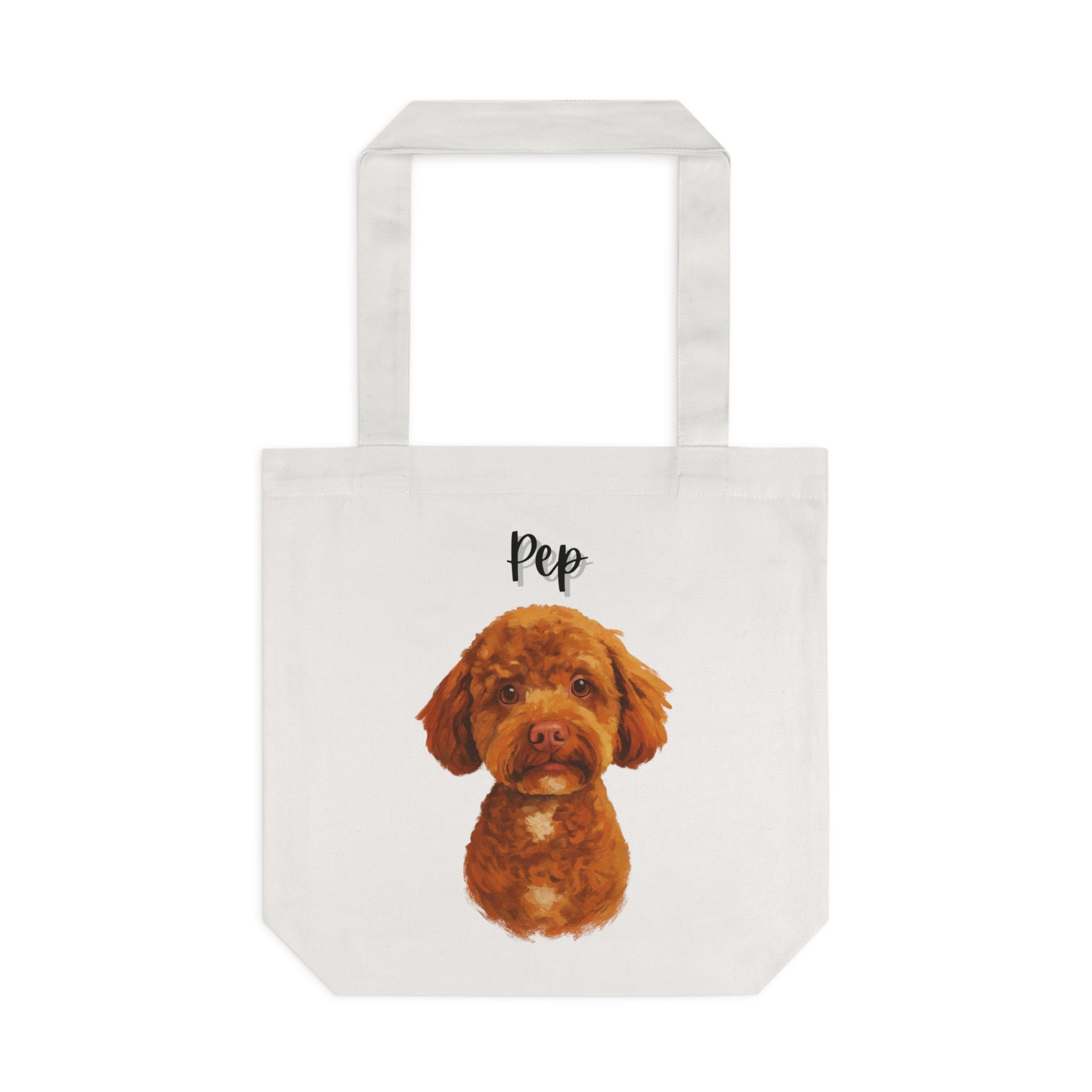 (Pep) Personalized Dog Lover Tote Bag