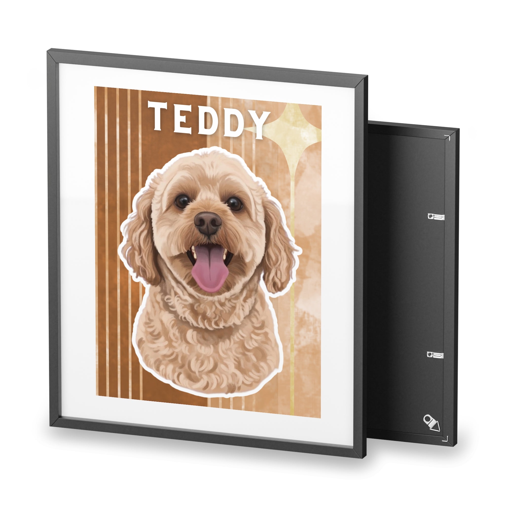 (Teddy) Playful Dog Framed Poster