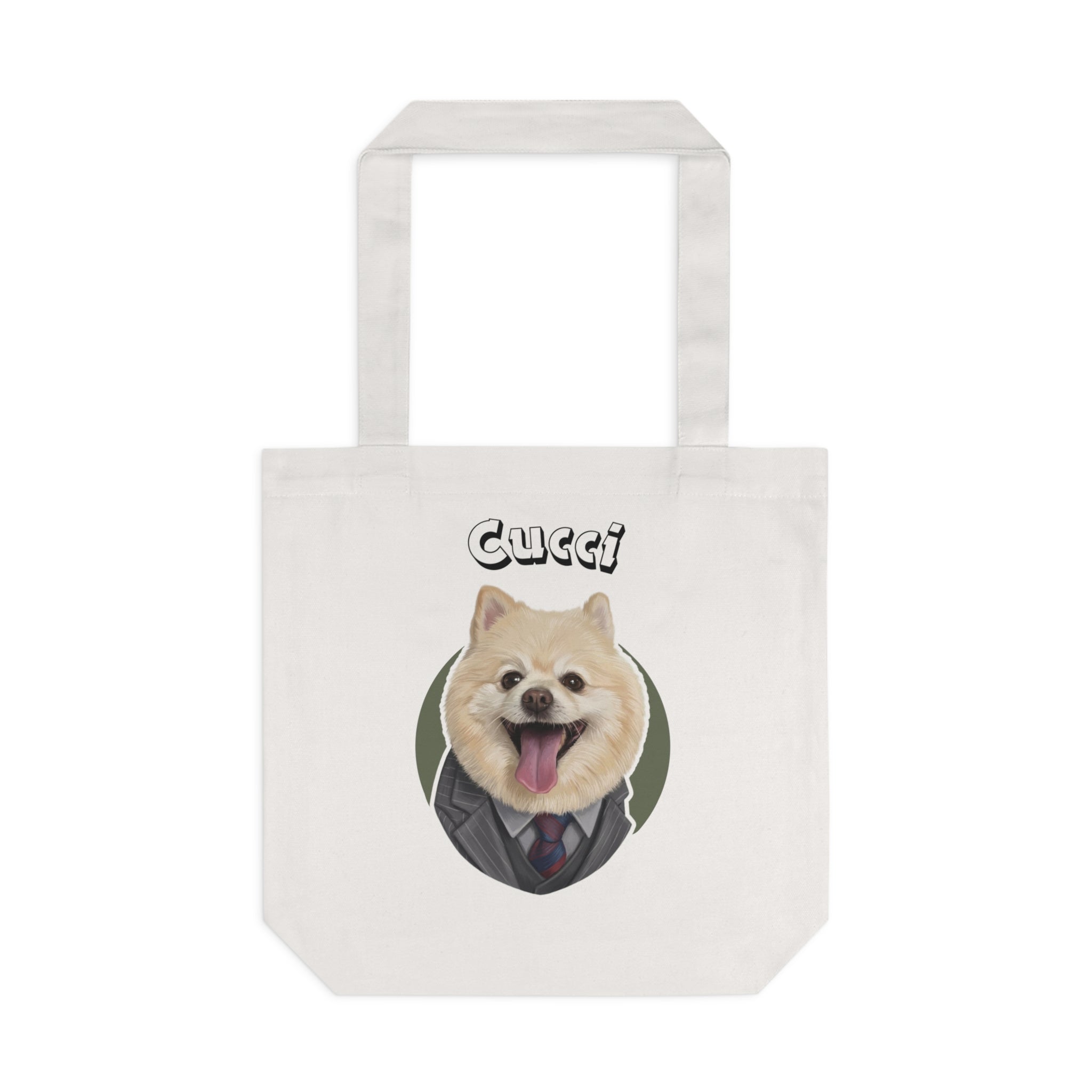 (Cucci) Personalized Dog Lover Tote Bag
