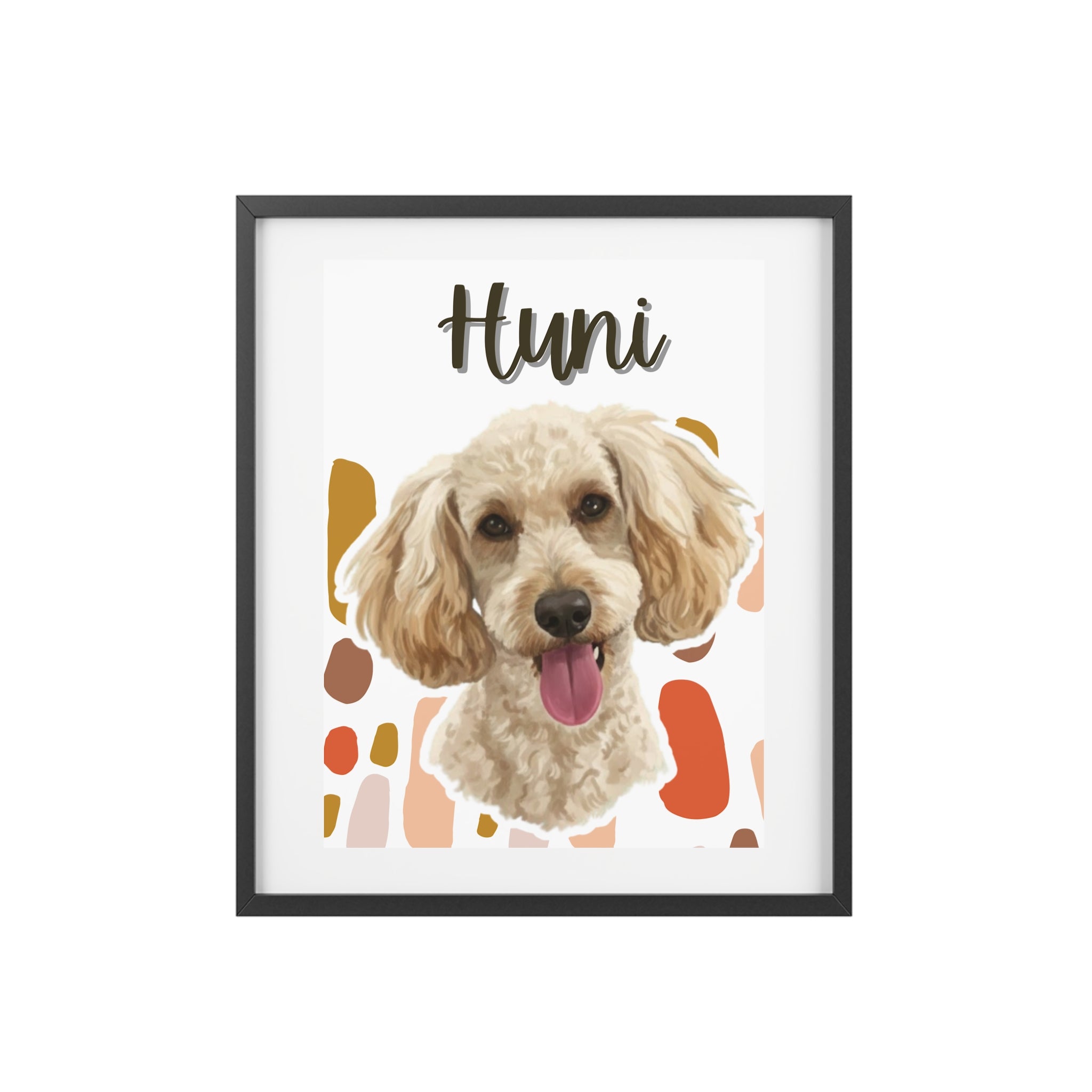 (Huni) Playful Dog Framed Poster