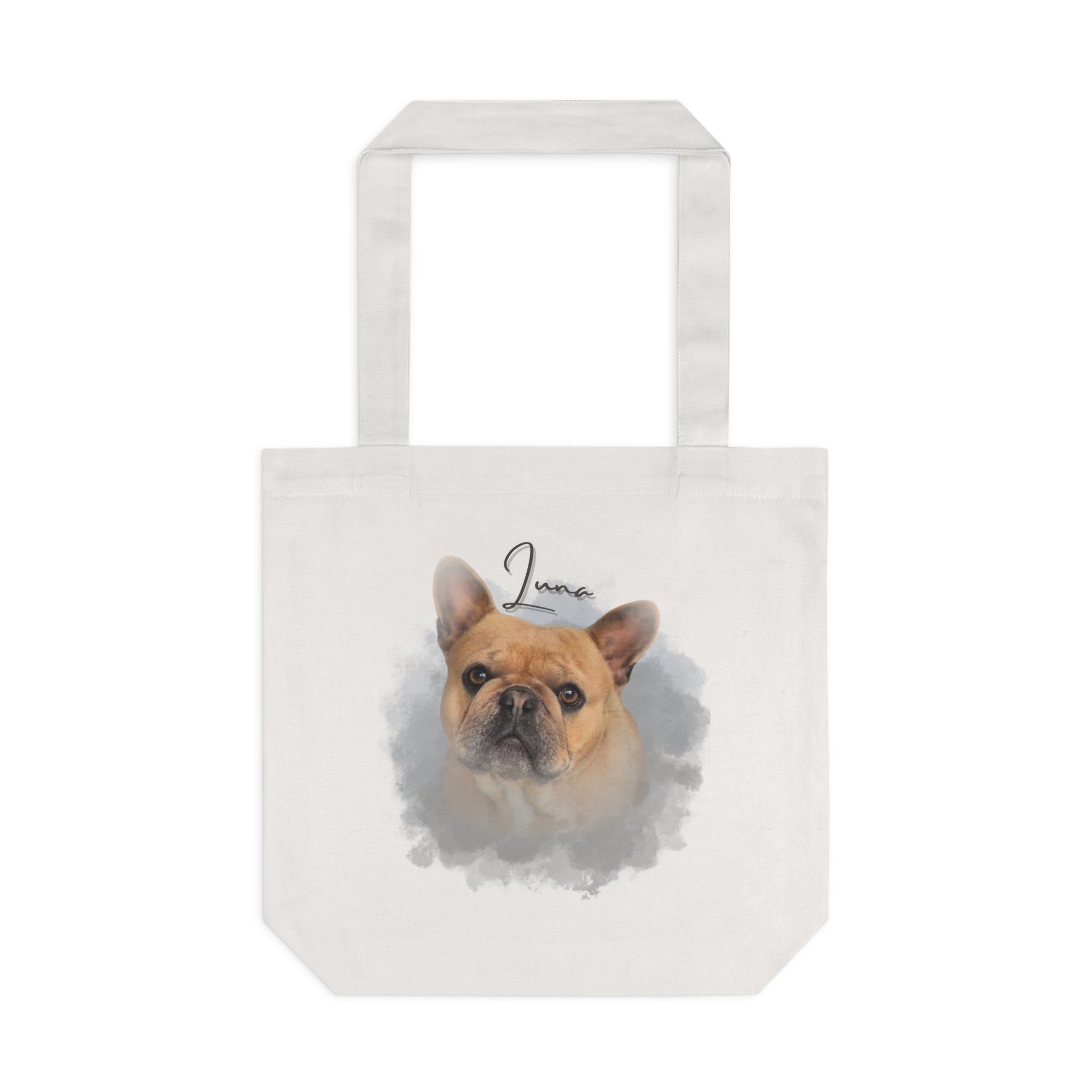 (Luna) Personalized Dog Lover Tote Bag