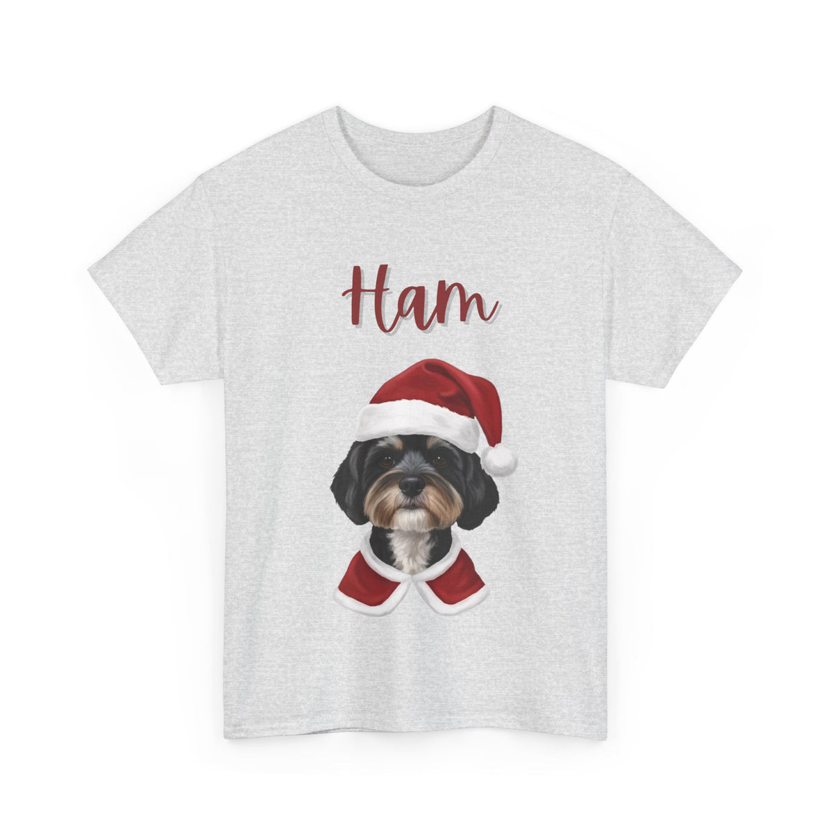 (Ham) Whimsical Dog Portrait Tee Shirt