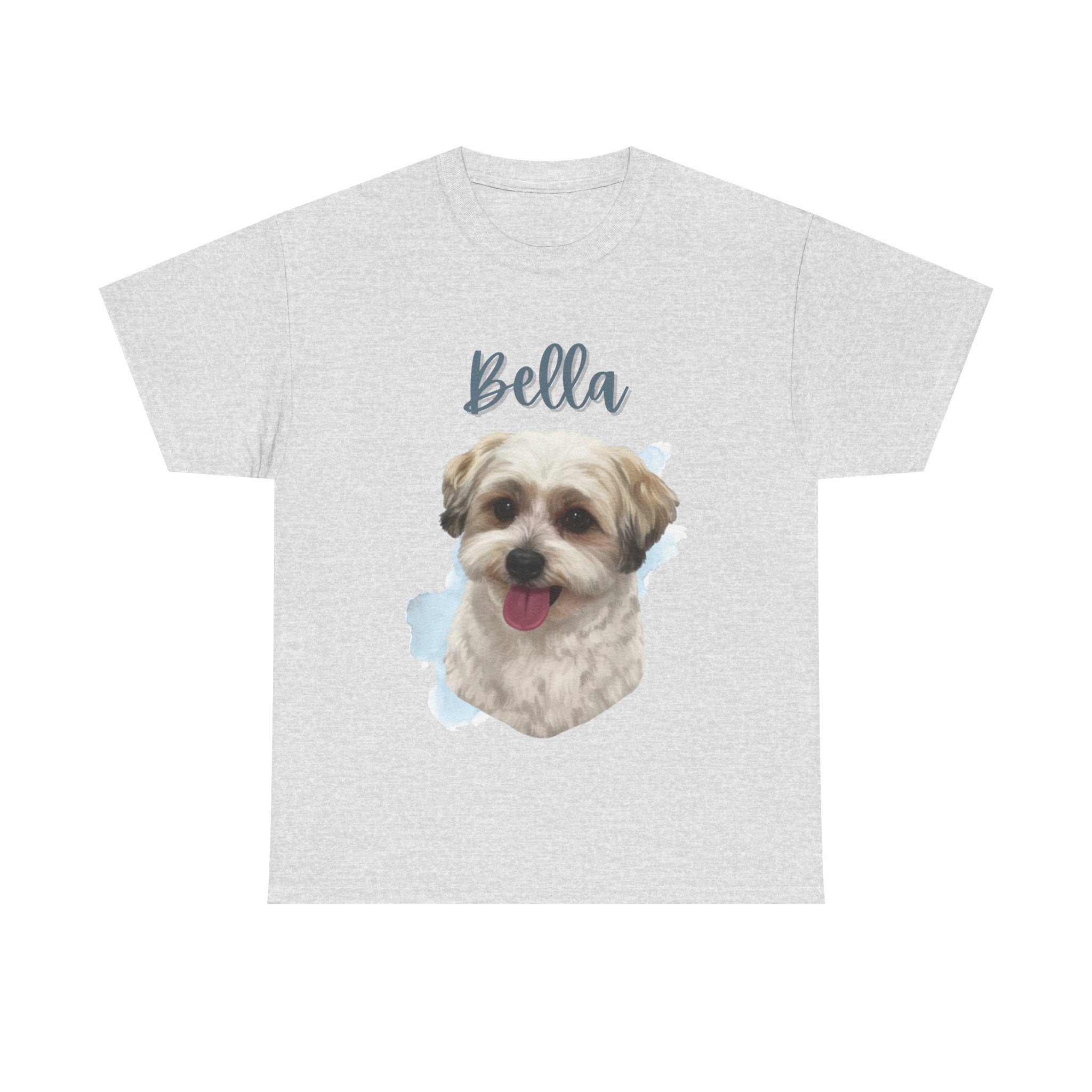 (Bella) Whimsical Dog Portrait Tee Shirt