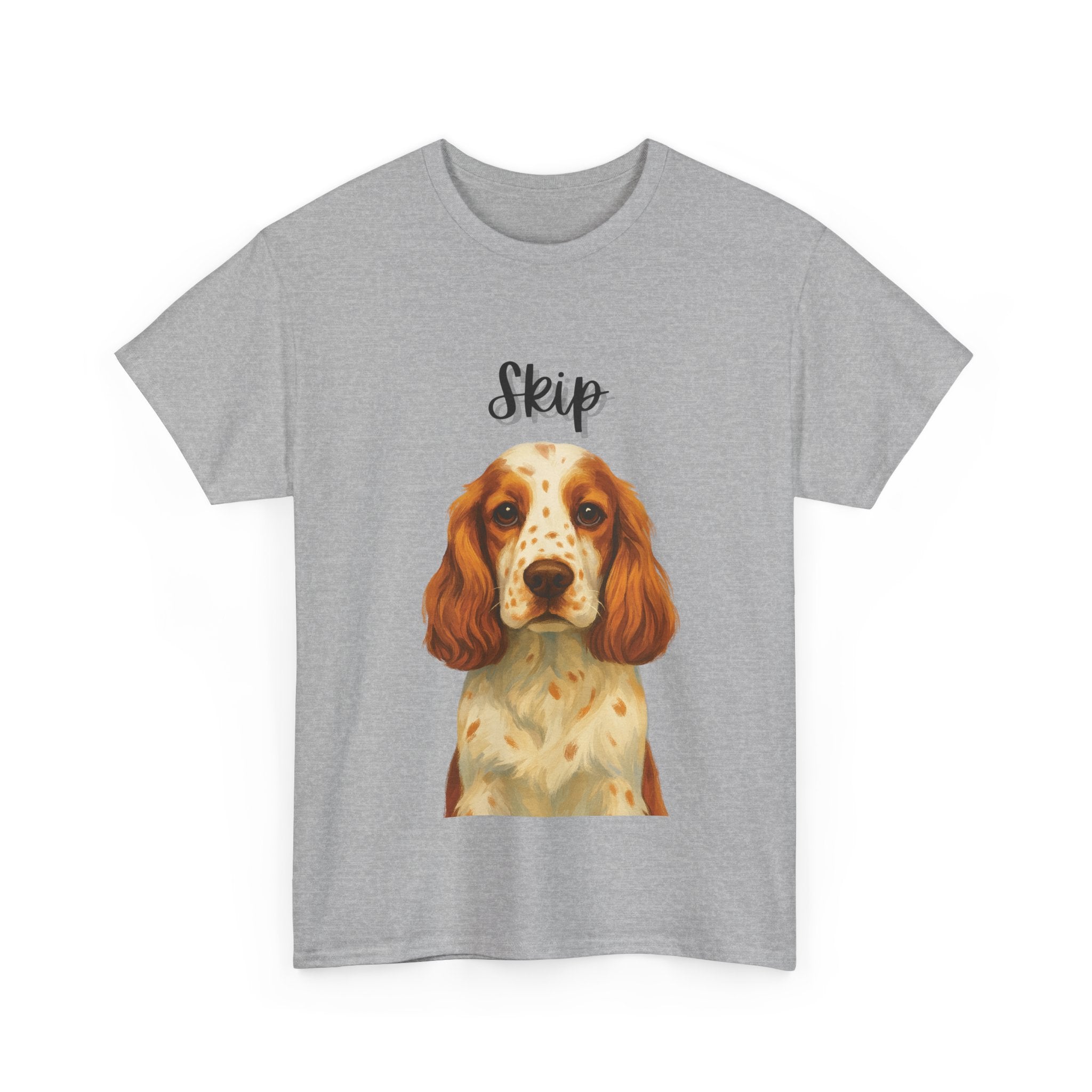(Skip) Whimsical Dog Portrait Tee Shirt