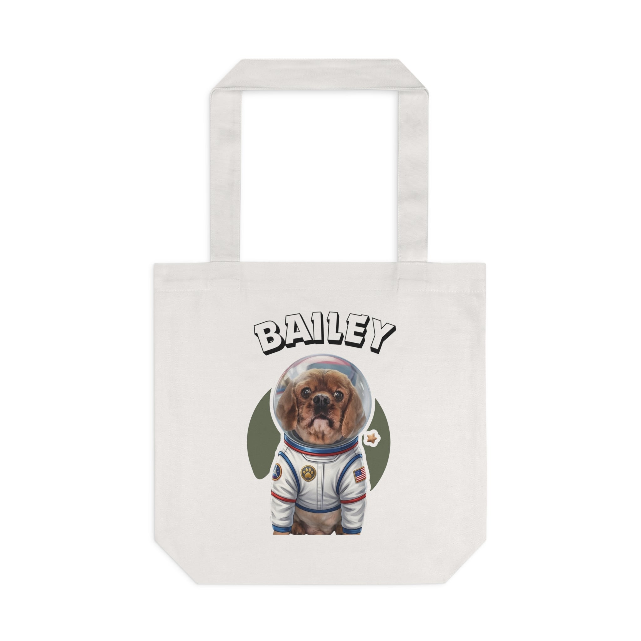 (Bailey) Personalized Dog Lover Tote Bag
