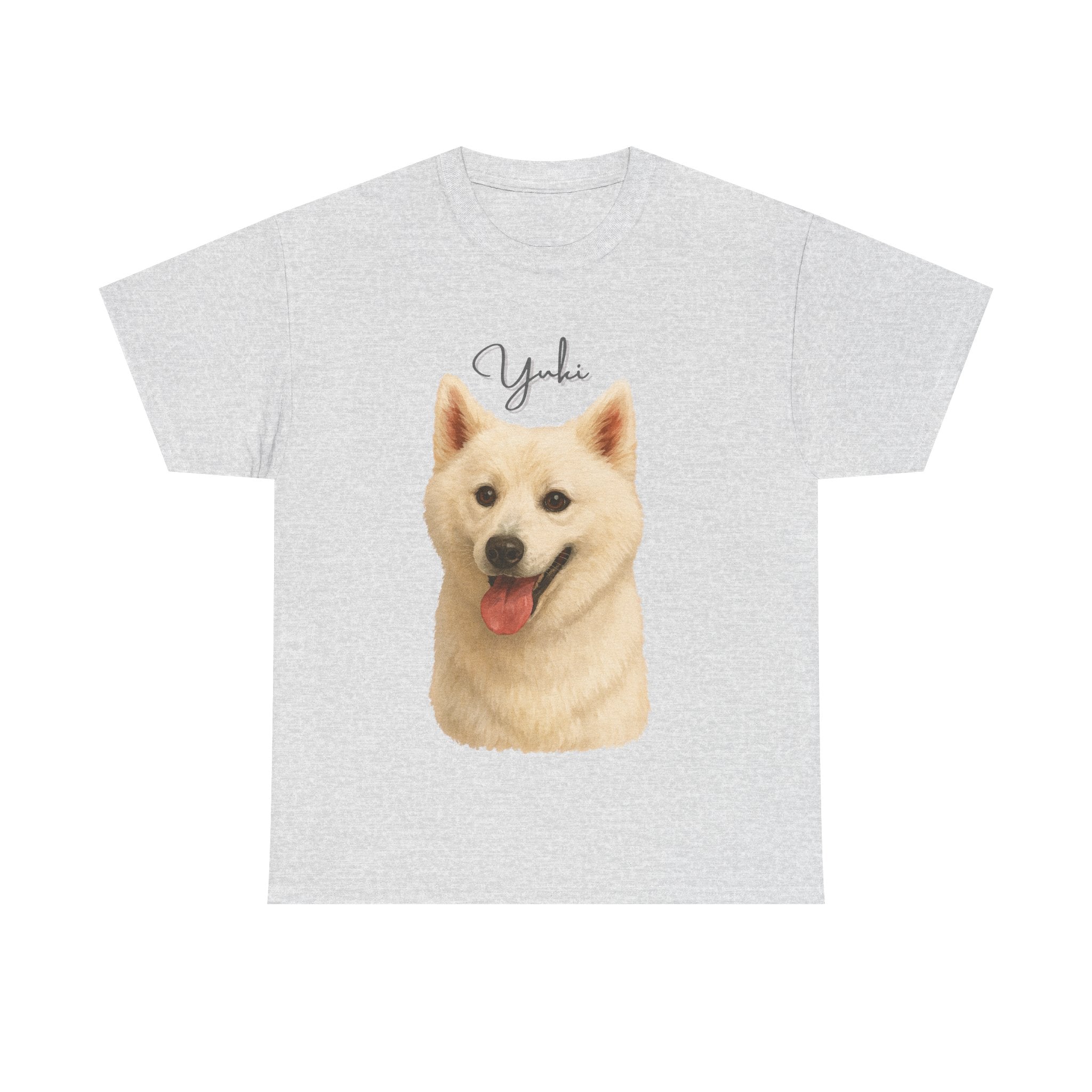 (Yuki) Whimsical Dog Portrait Tee Shirt