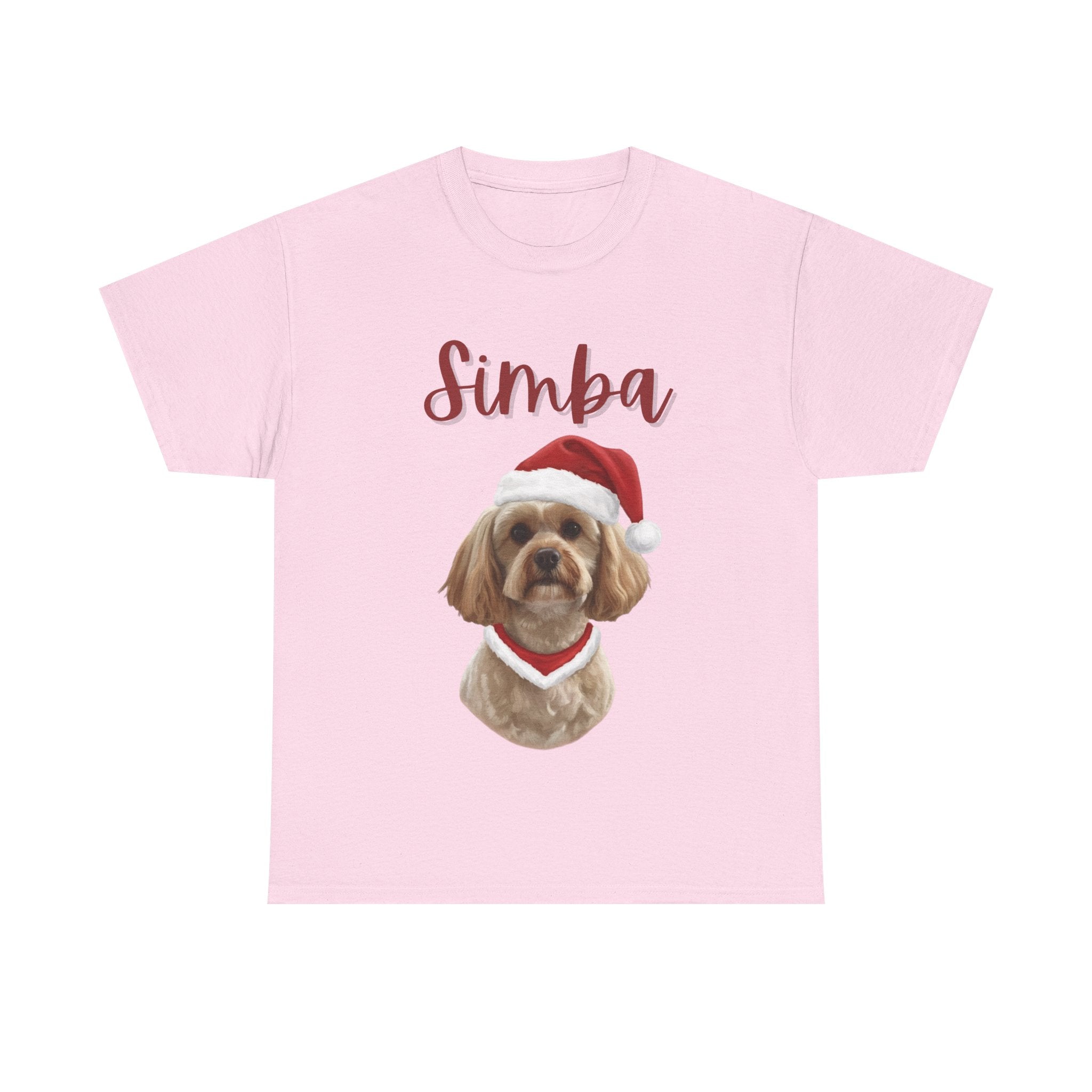 (Simba) Whimsical Dog Portrait Tee Shirt