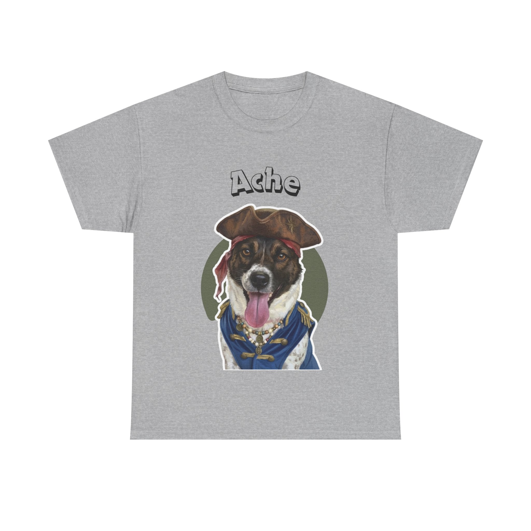(Ache) Whimsical Dog Portrait Tee Shirt