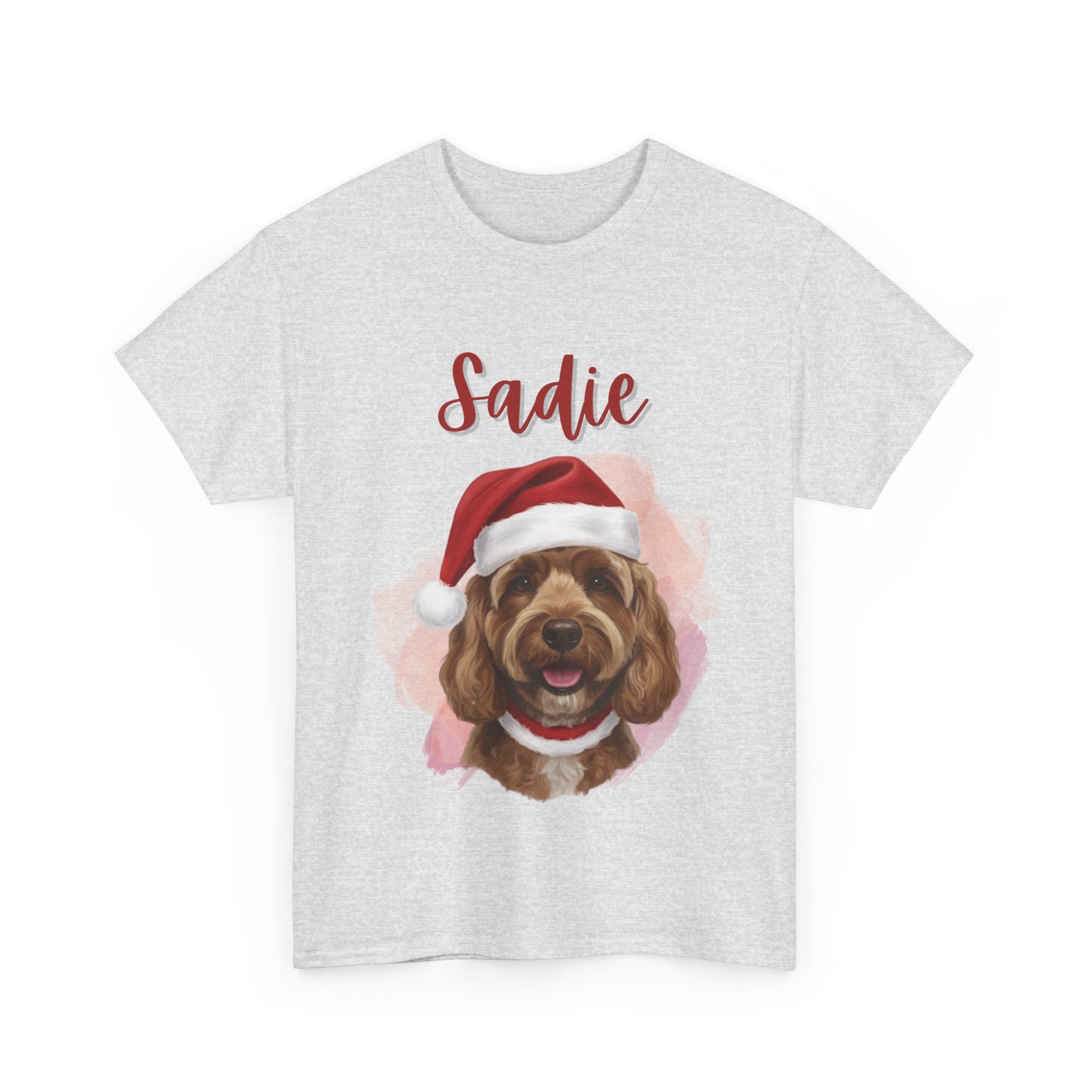 (Sadie) Whimsical Dog Portrait Tee Shirt