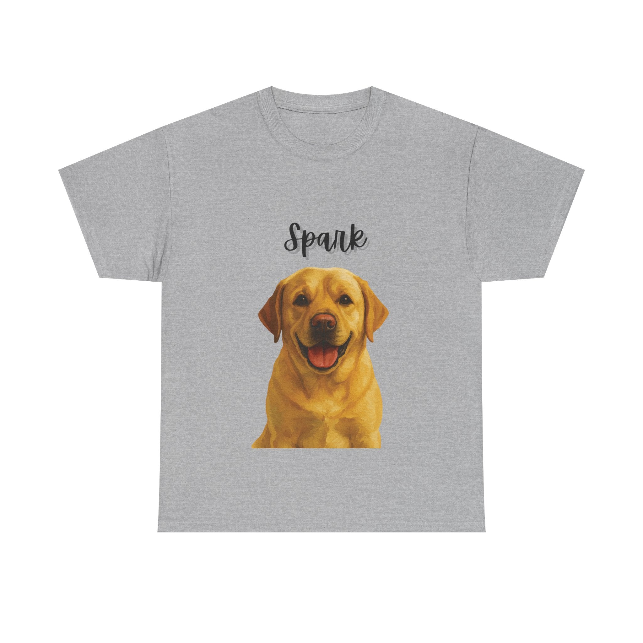 (Spark) Whimsical Dog Portrait Tee Shirt