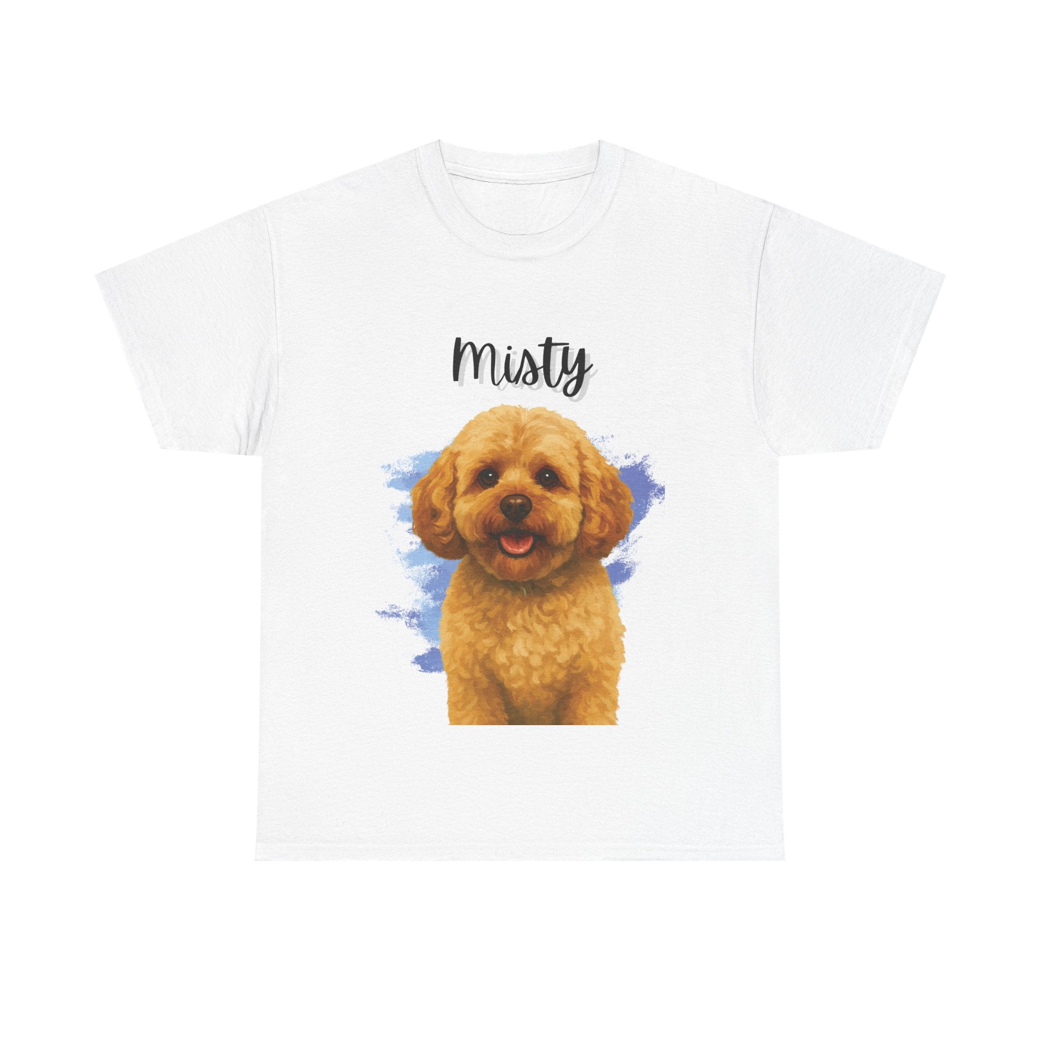 (Misty) Whimsical Dog Portrait Tee Shirt