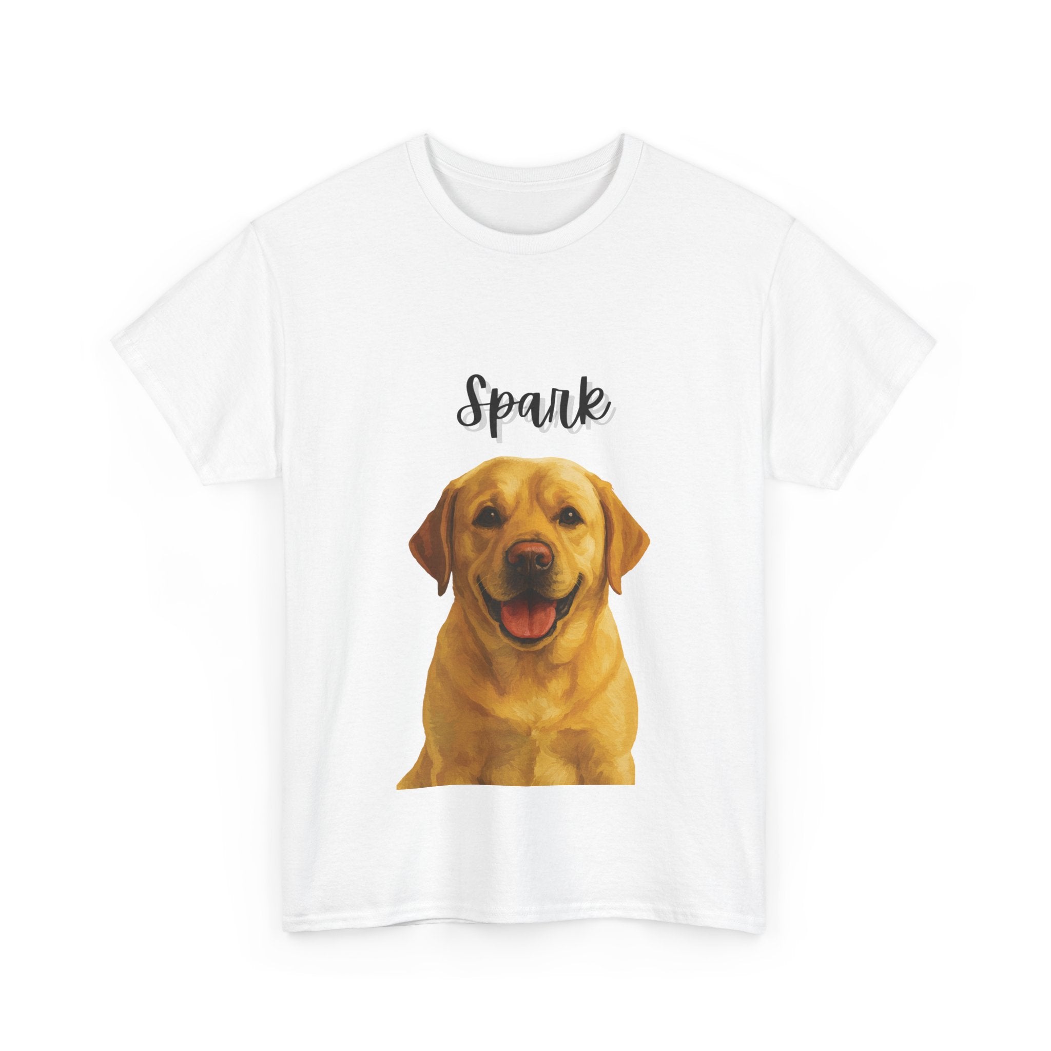 (Spark) Whimsical Dog Portrait Tee Shirt