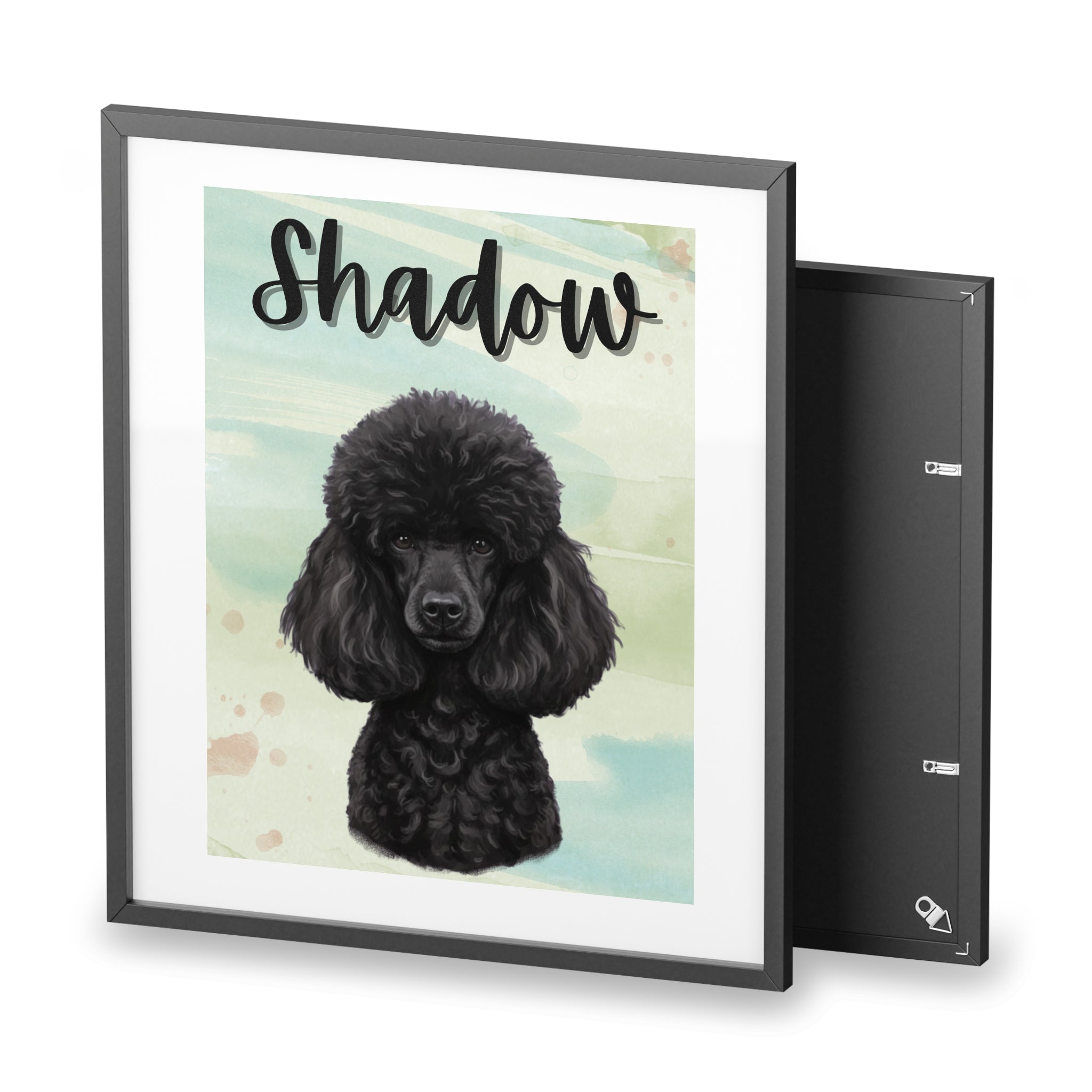 (Shadow) Playful Dog Framed Poster