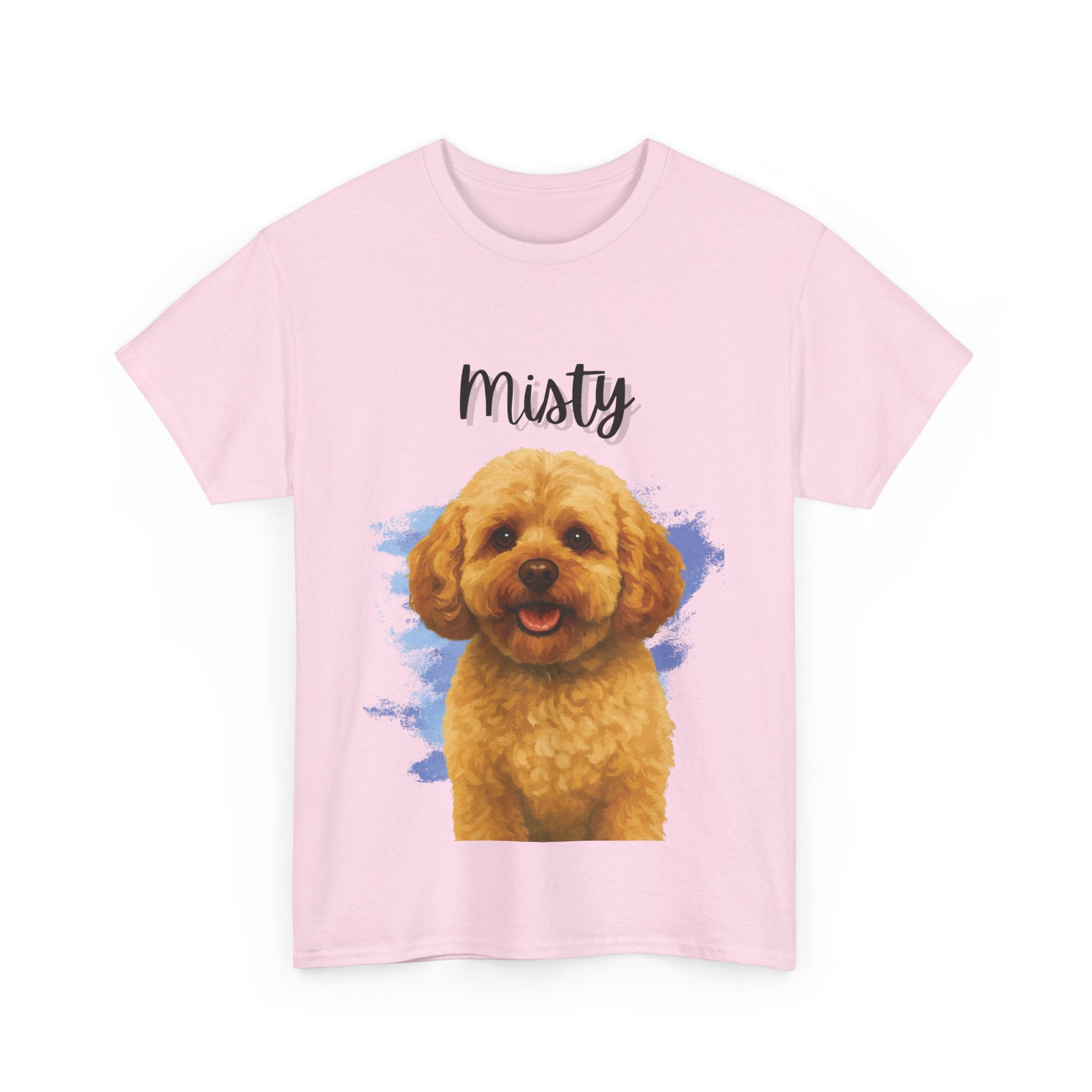 (Misty) Whimsical Dog Portrait Tee Shirt